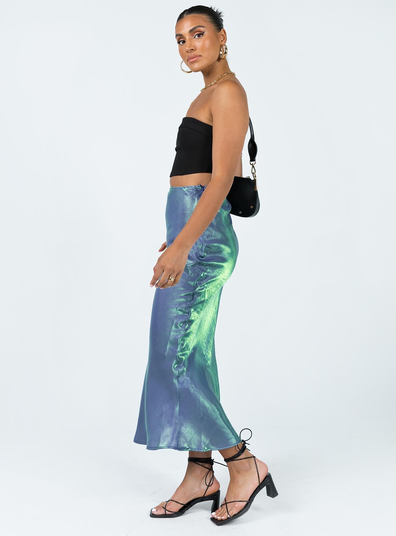 Tobin Maxi Skirt Mermaid Blue - Image 3