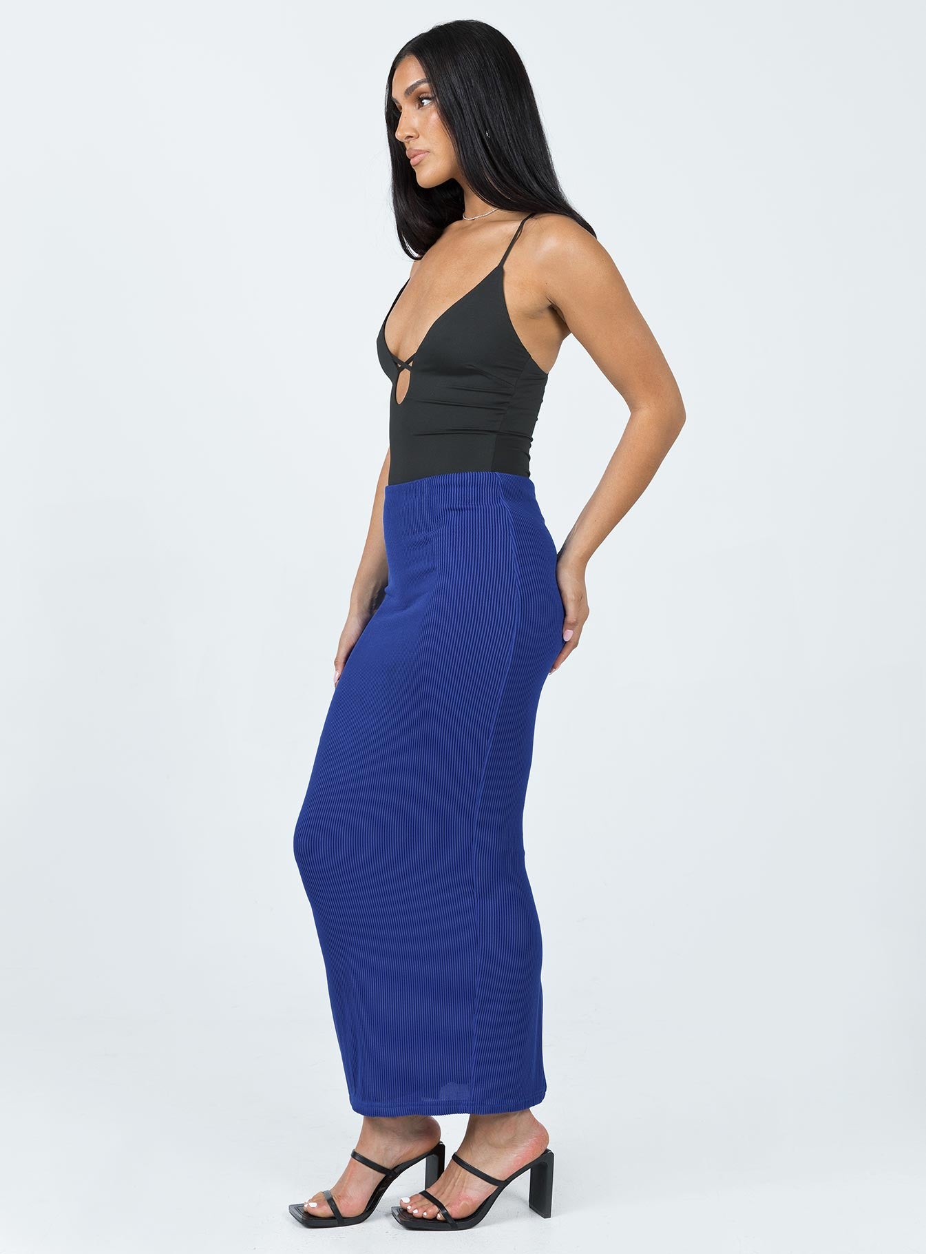 Salte Maxi Skirt Blue - Image 3