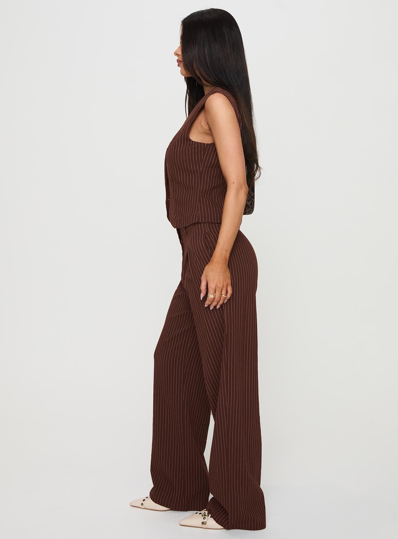That Sweet Set Brown Pinstripe - Image 3