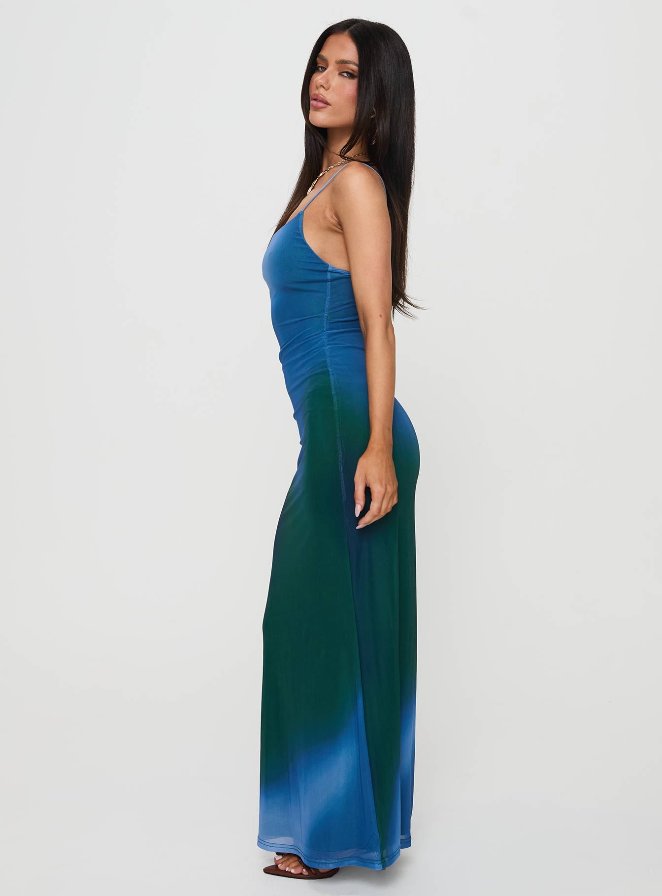 Amoret Maxi Dress Blue / Green - Image 4