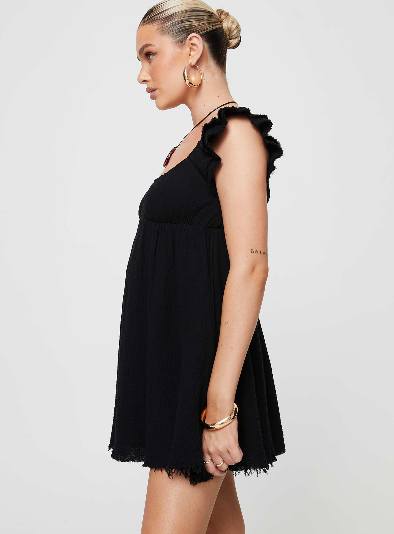 Aldante Mini Dress Black - Image 3