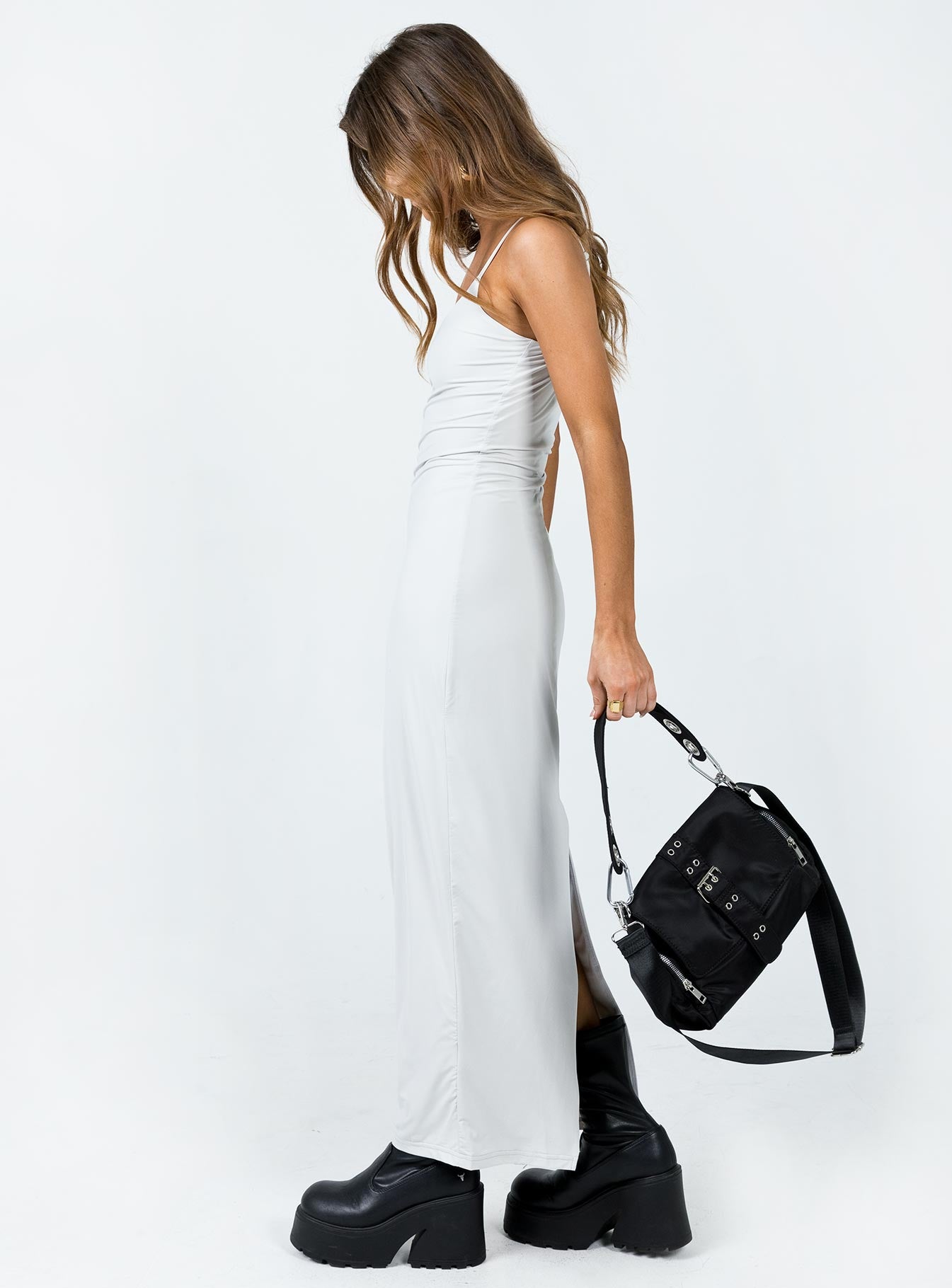 Balwyn Maxi Dress Grey - Image 4