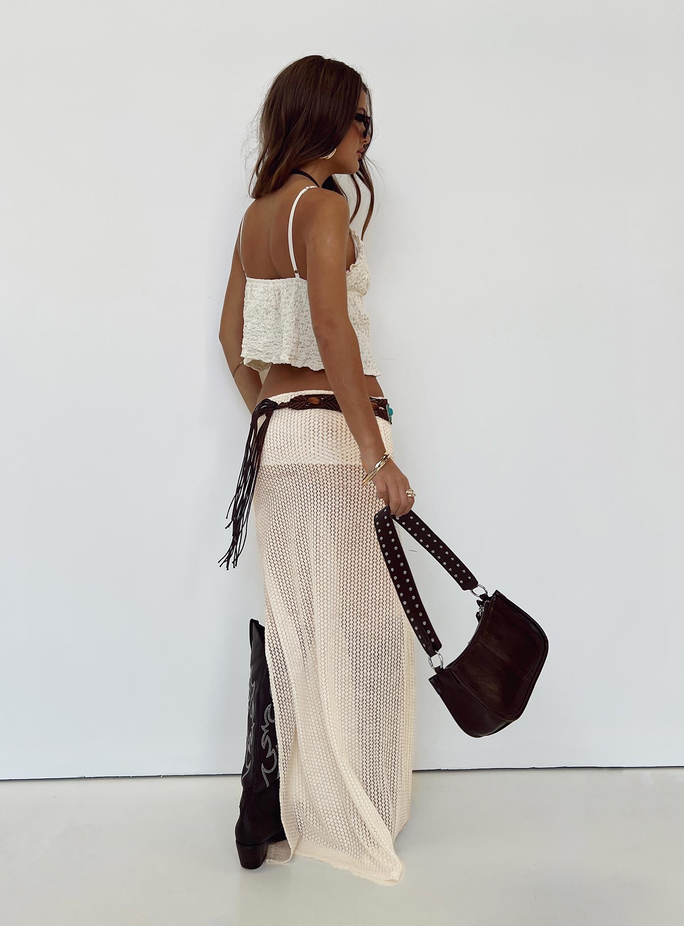 Ghauri Maxi Skirt Cream - Image 3