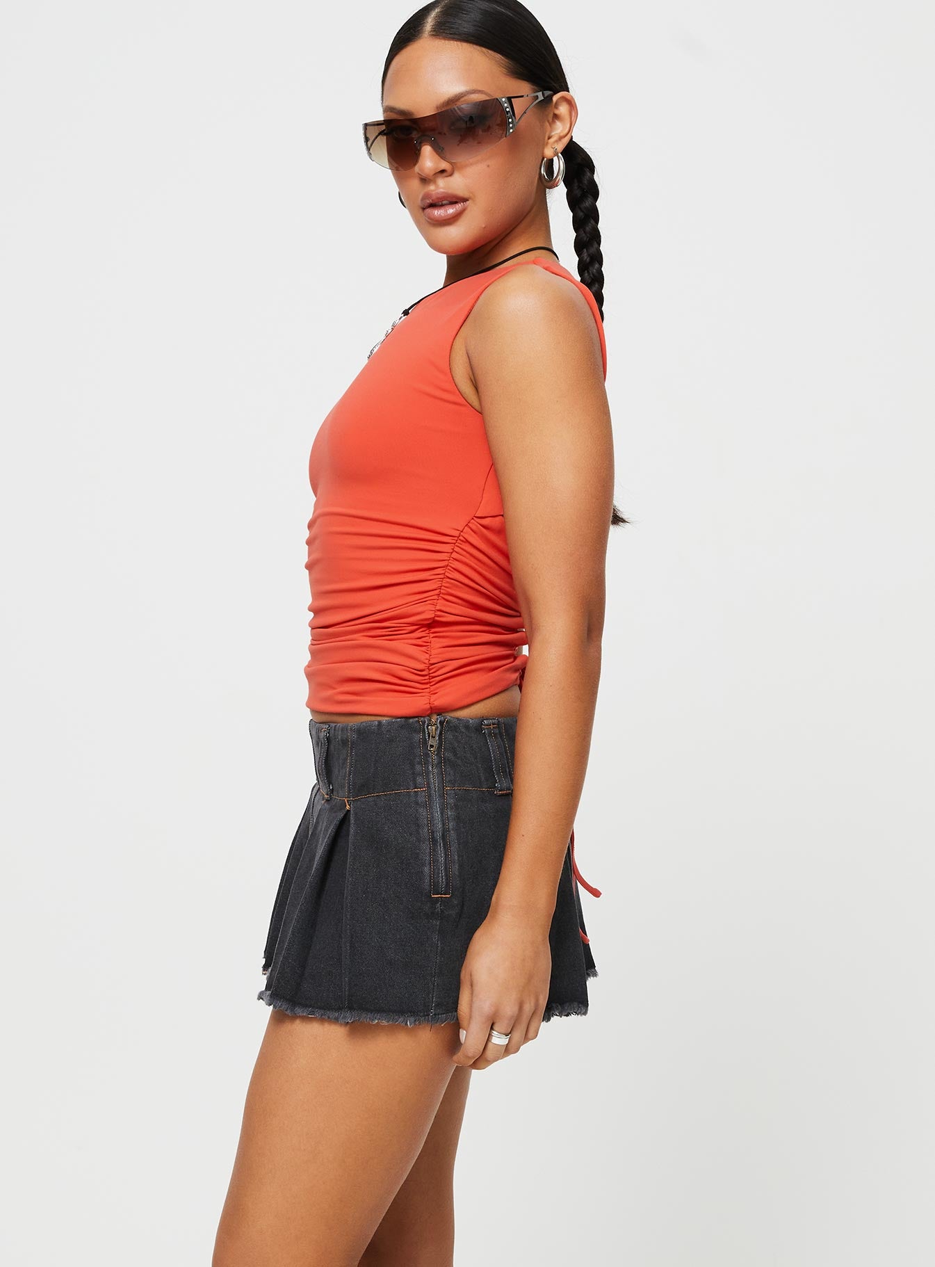 Allure 90's Mini Skort Charcoal - Image 6