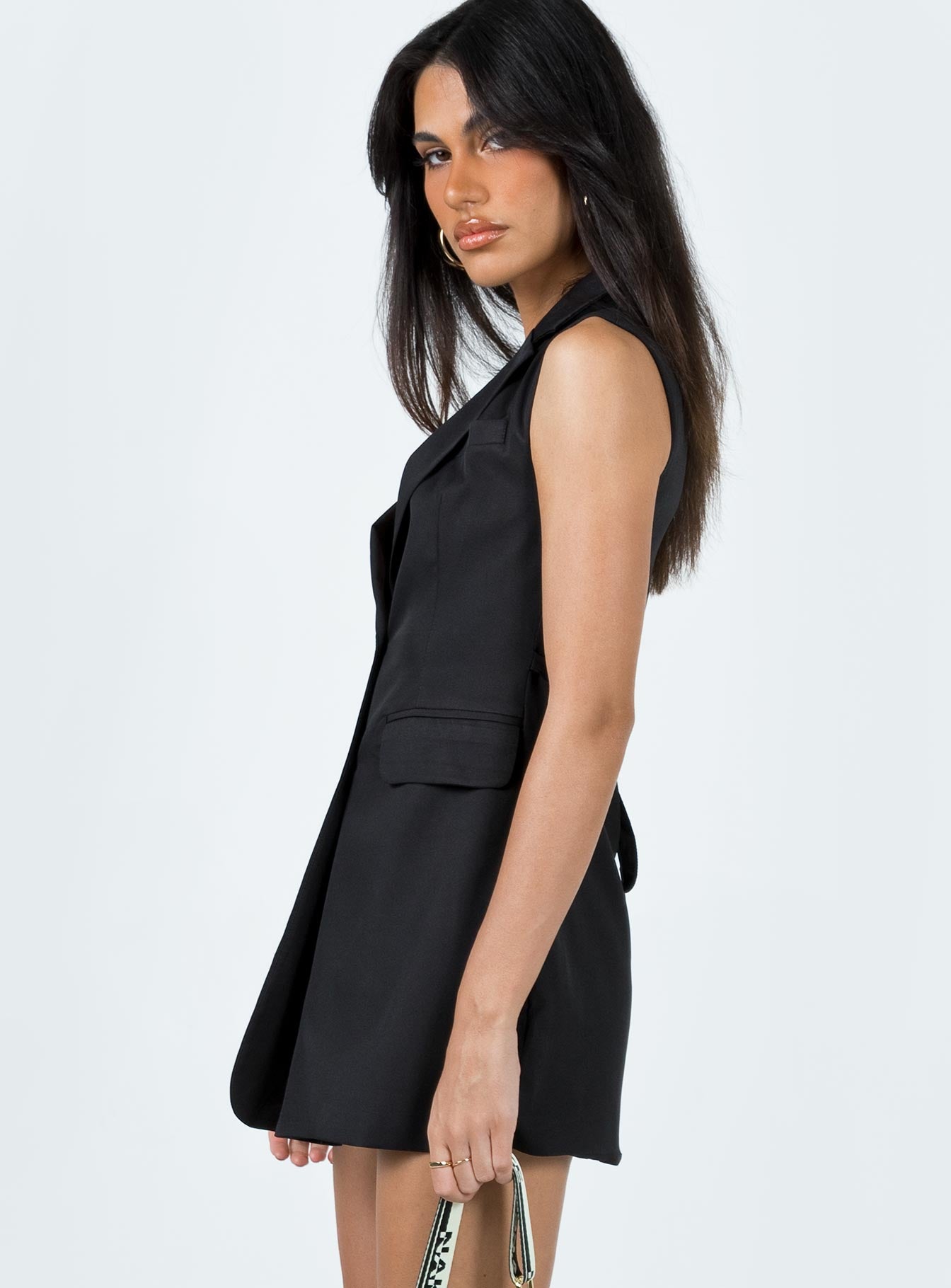 Tamina Mini Dress Black - Image 3