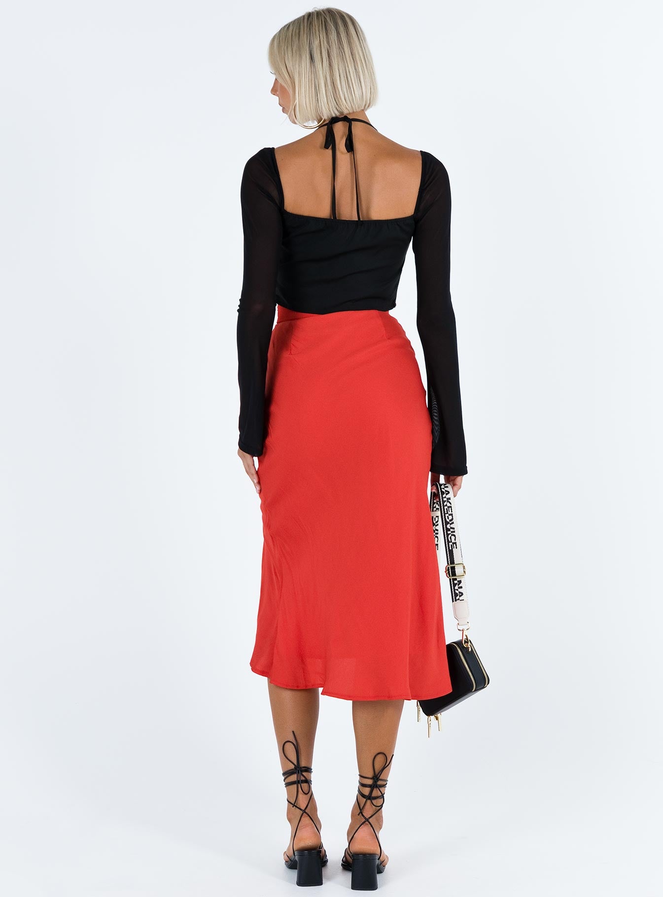 Mabel Midi Skirt Red - Image 5