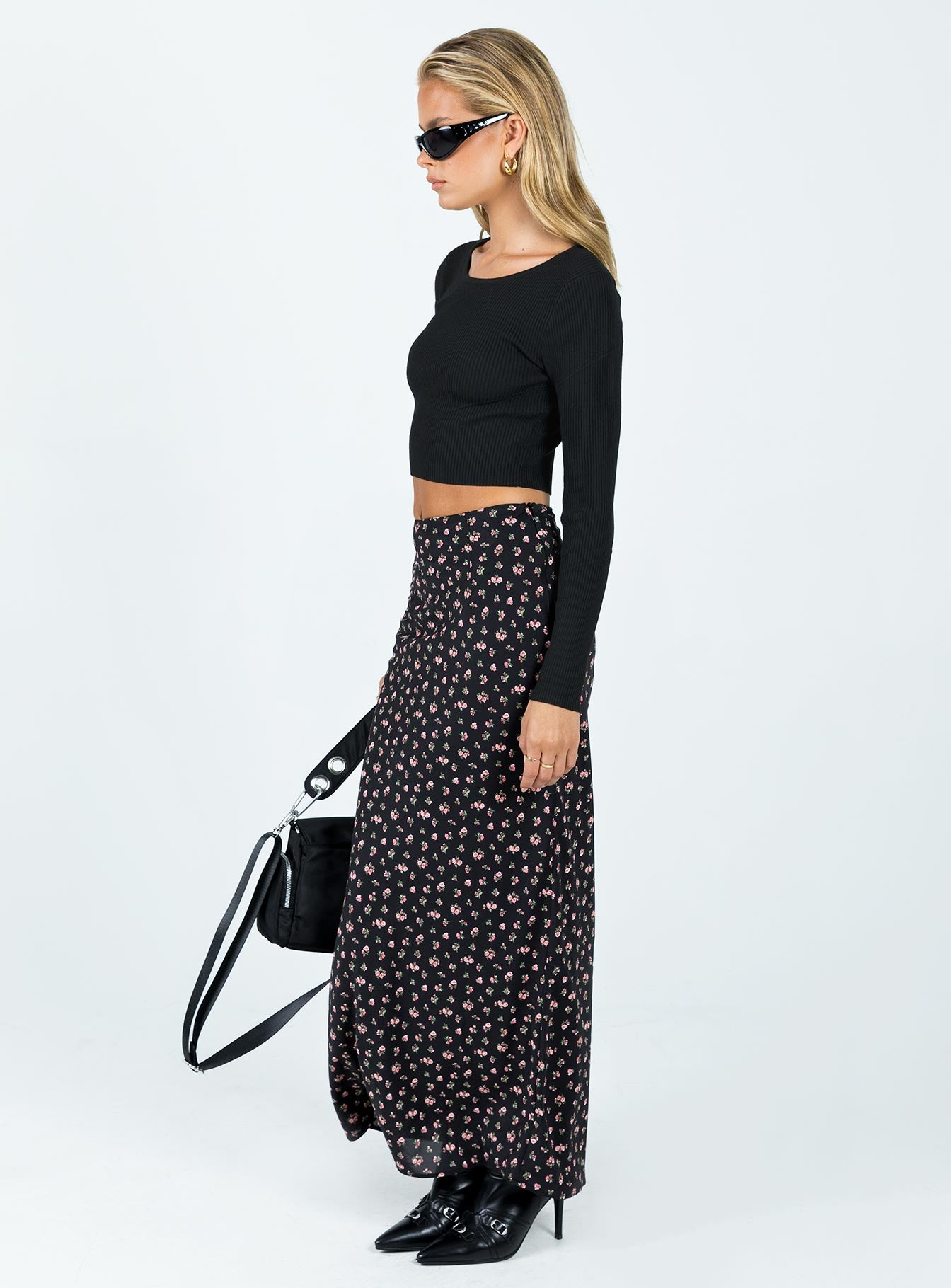 Sariah Maxi Skirt Black - Image 3