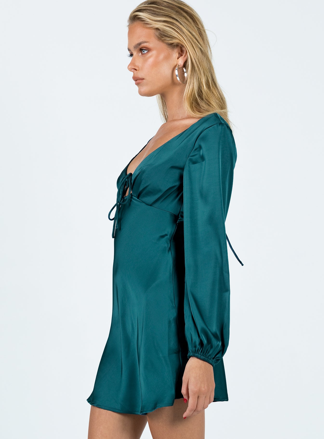 Kayce Long Sleeve Mini Dress Navy - Image 3