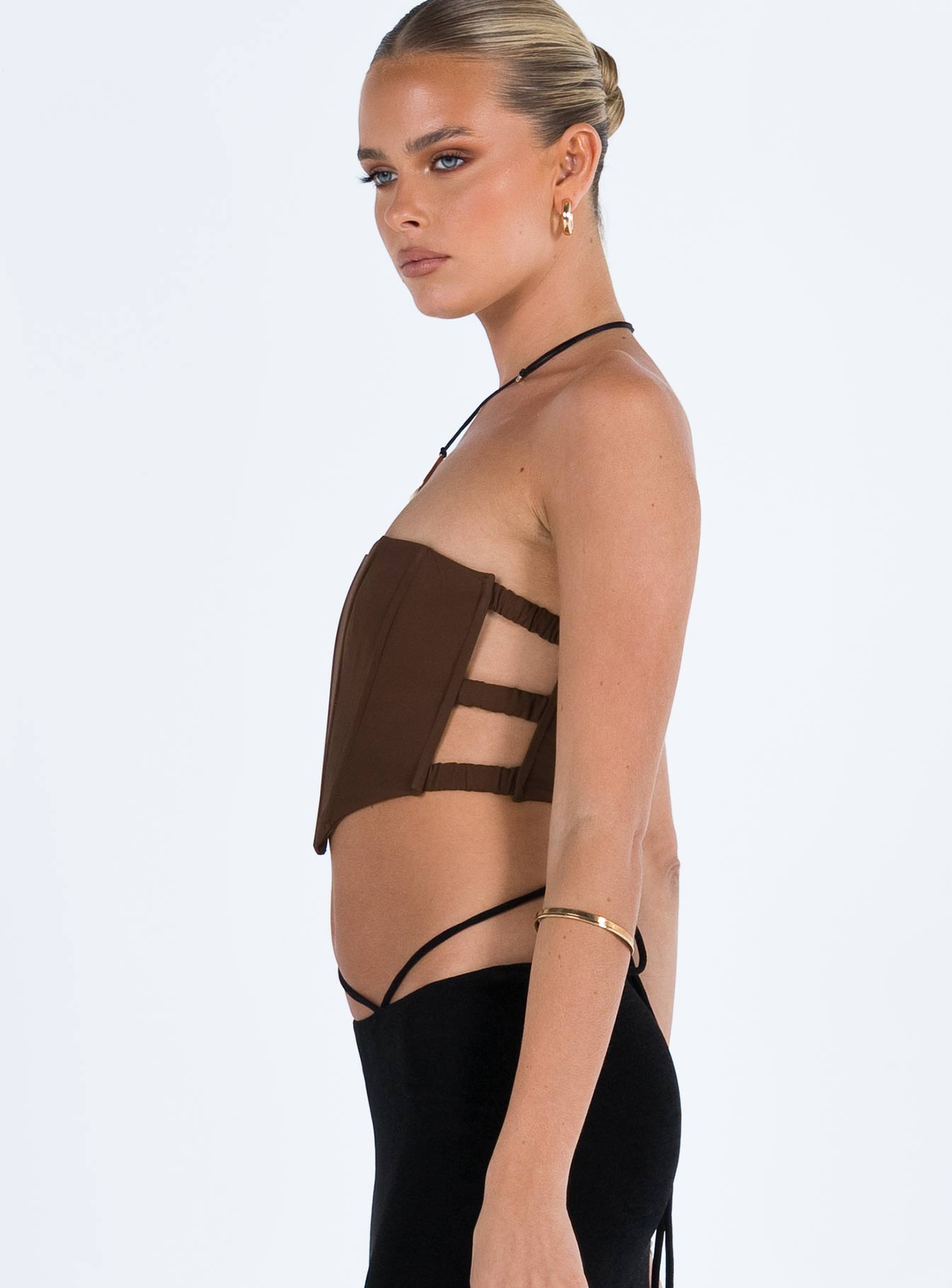 Carnlea Strapless Top Brown - Image 4