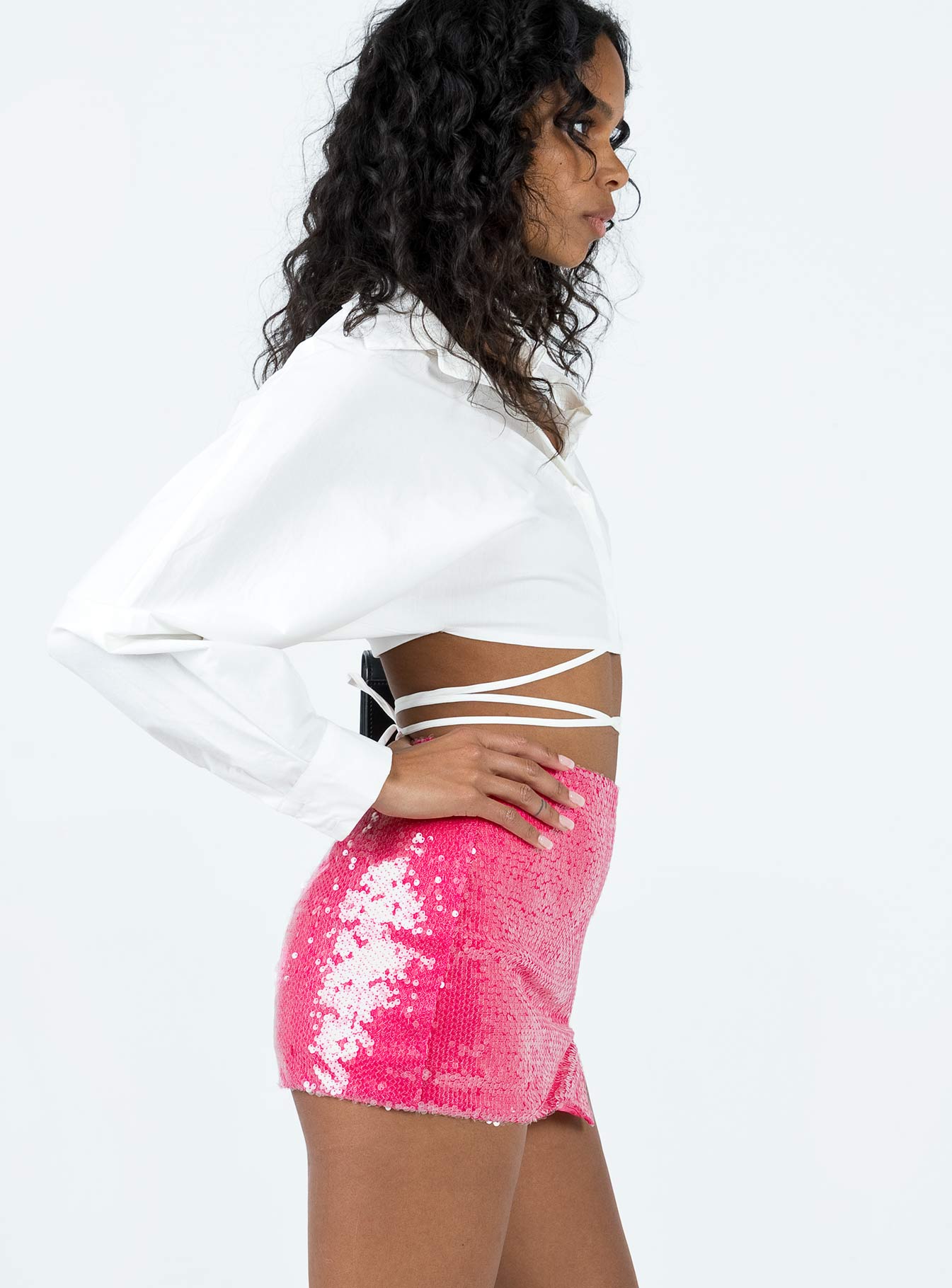 Hannam Micro Mini Skirt Pink - Image 4