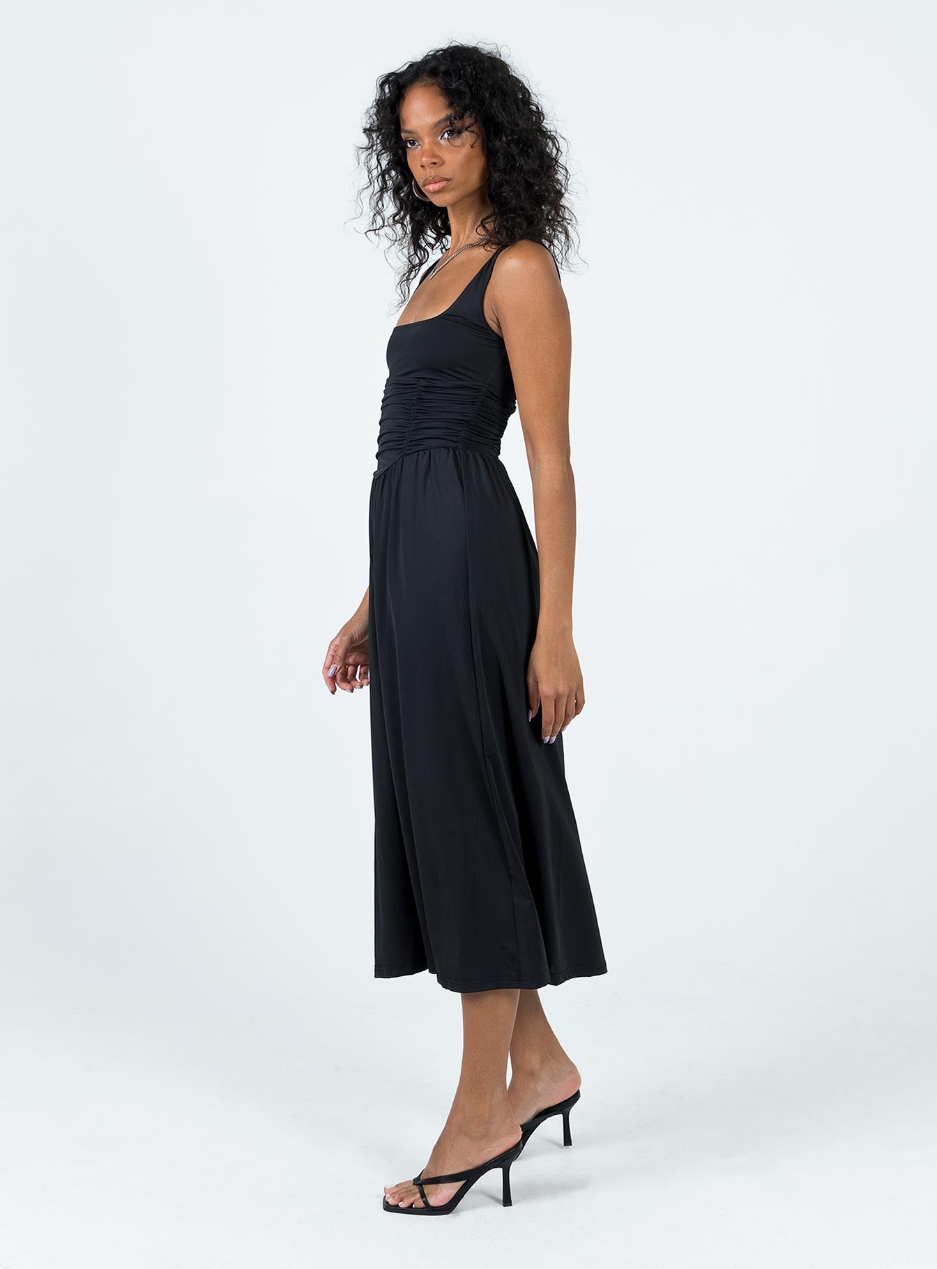 Braddon Midi Dress Black - Image 3