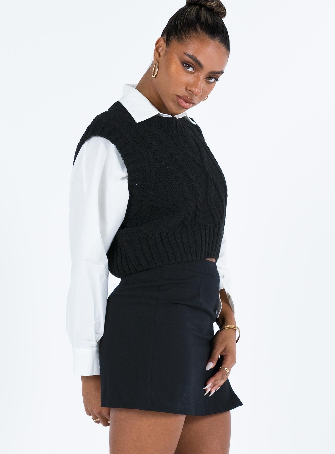 Lolita Mini Skirt Black - Image 4