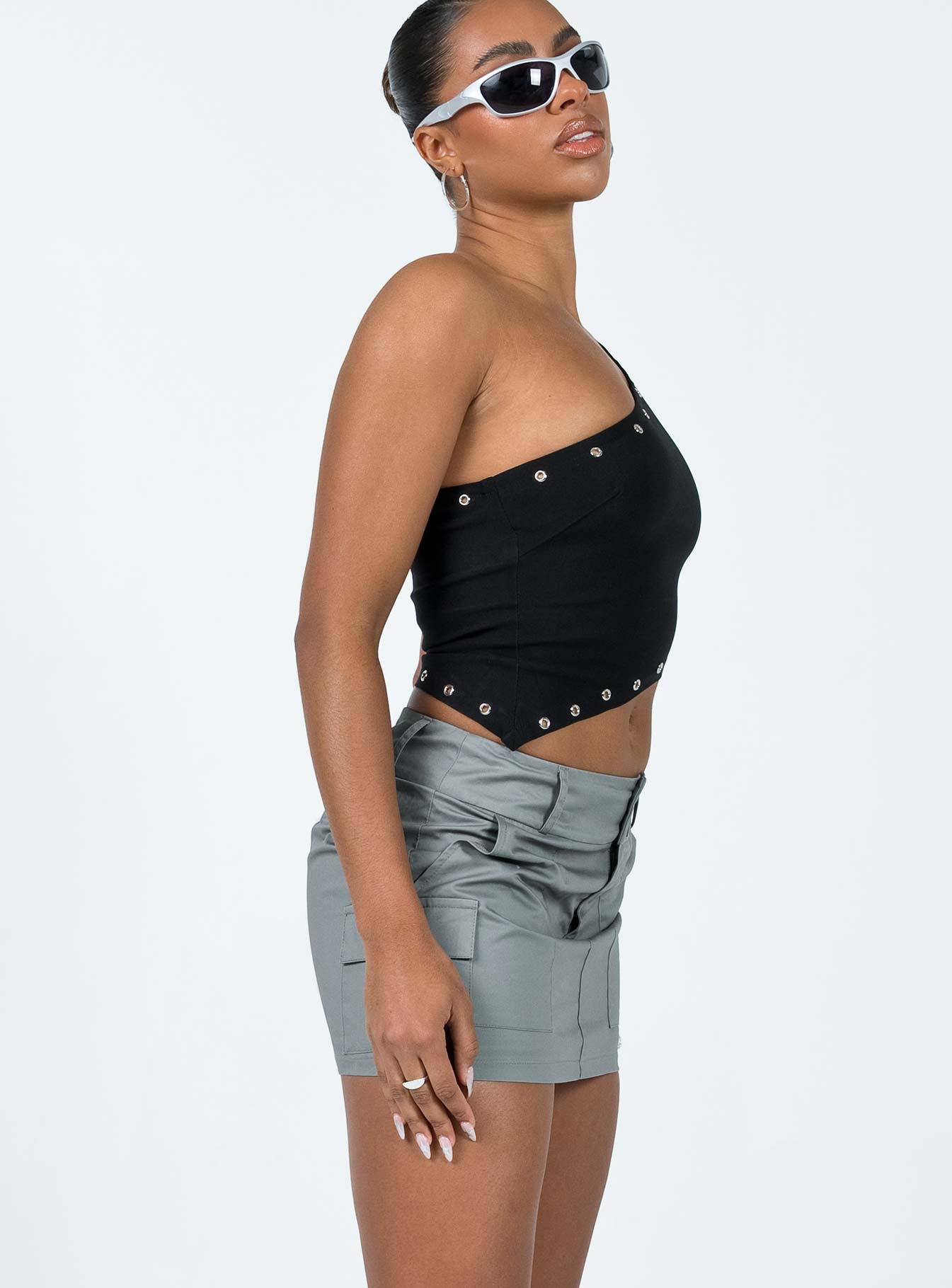 Jameson Mini Skirt Grey - Image 4