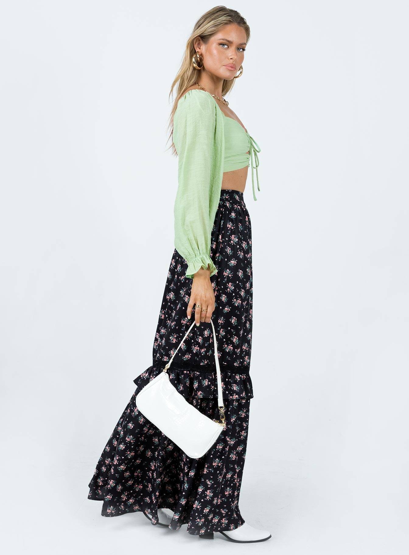 Fowler Maxi Skirt Black - Image 4