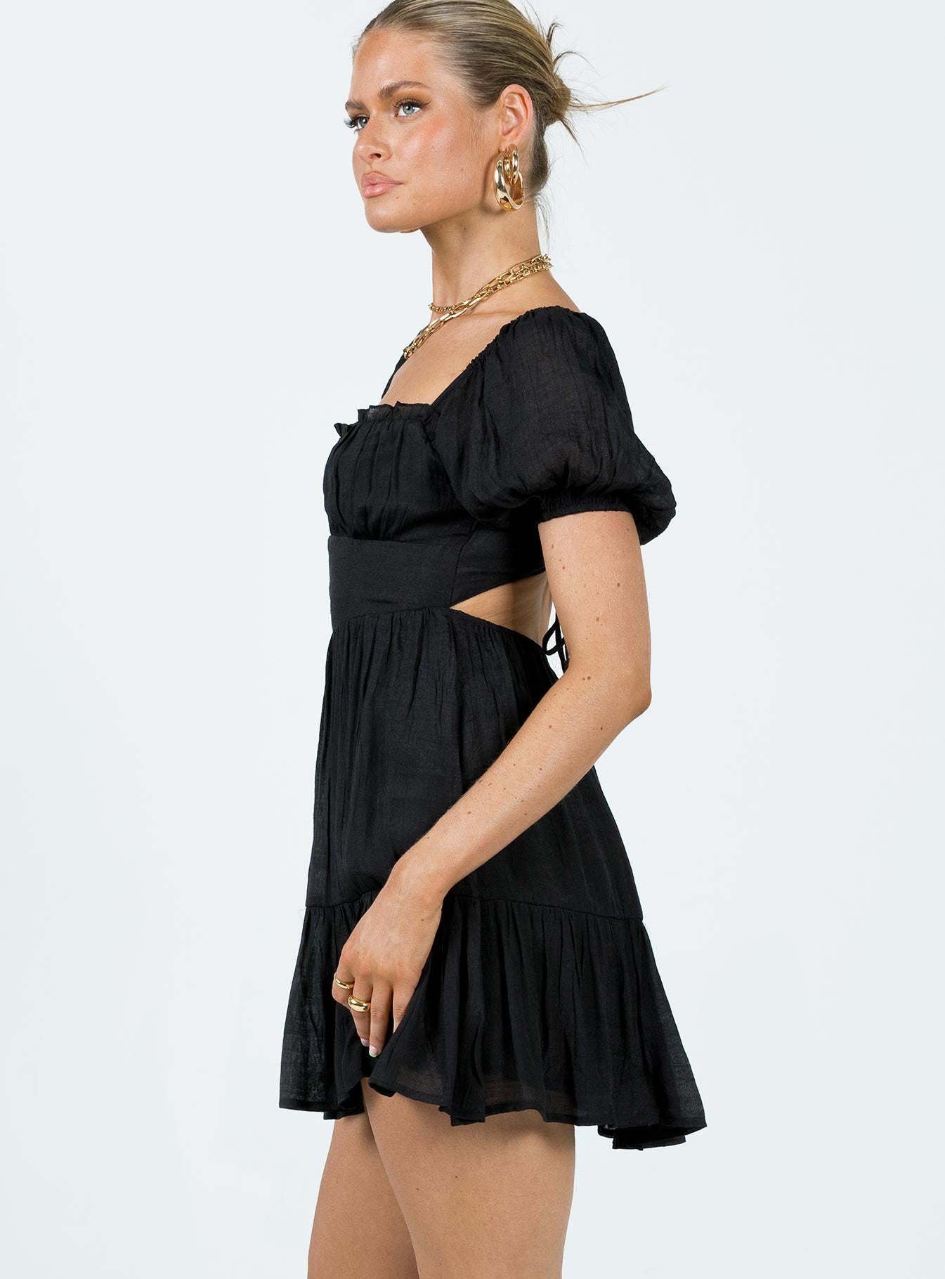 Ethan Mini Dress Black - Image 3