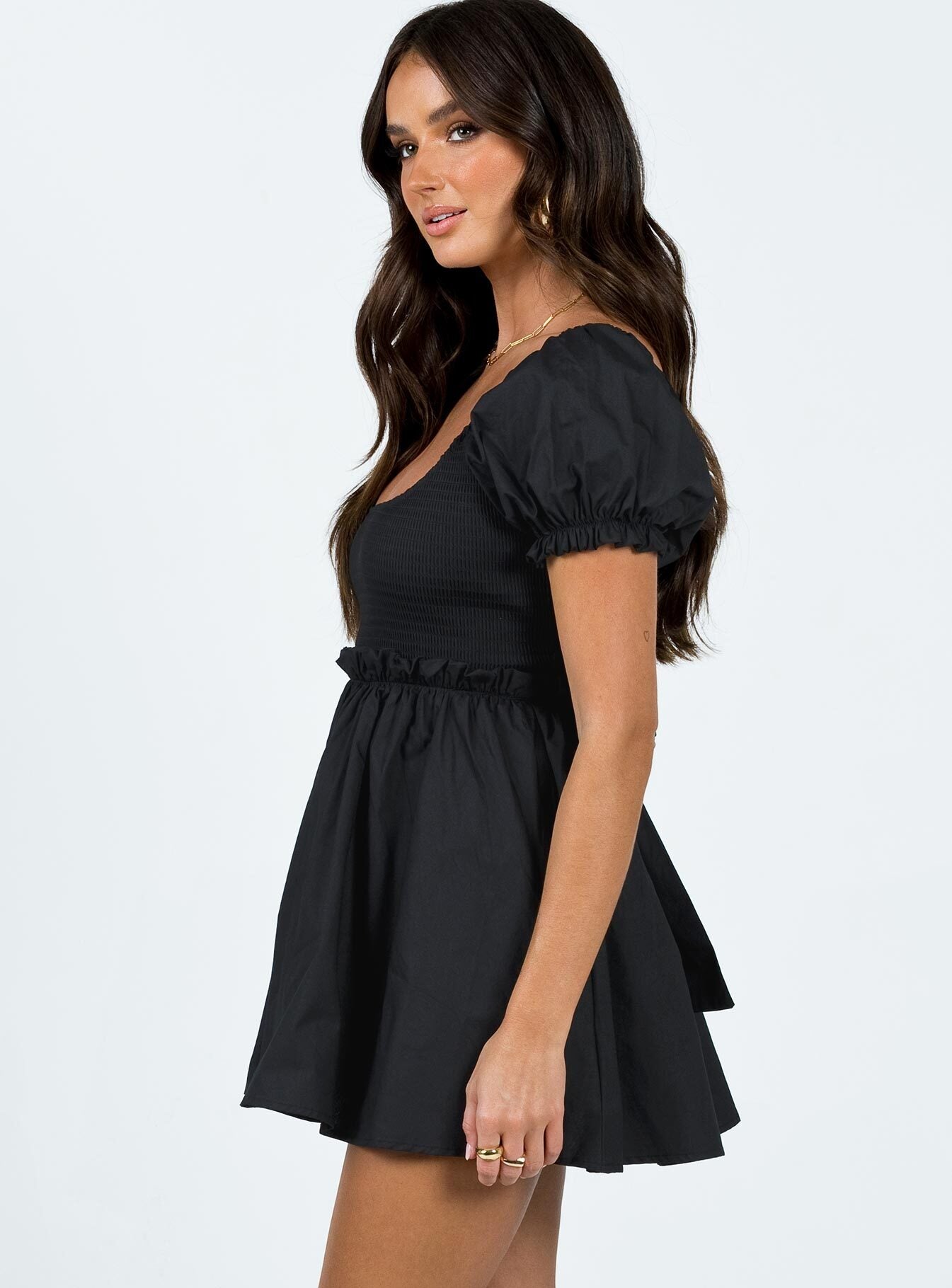 Everyday Sunshine Mini Dress Black - Image 3