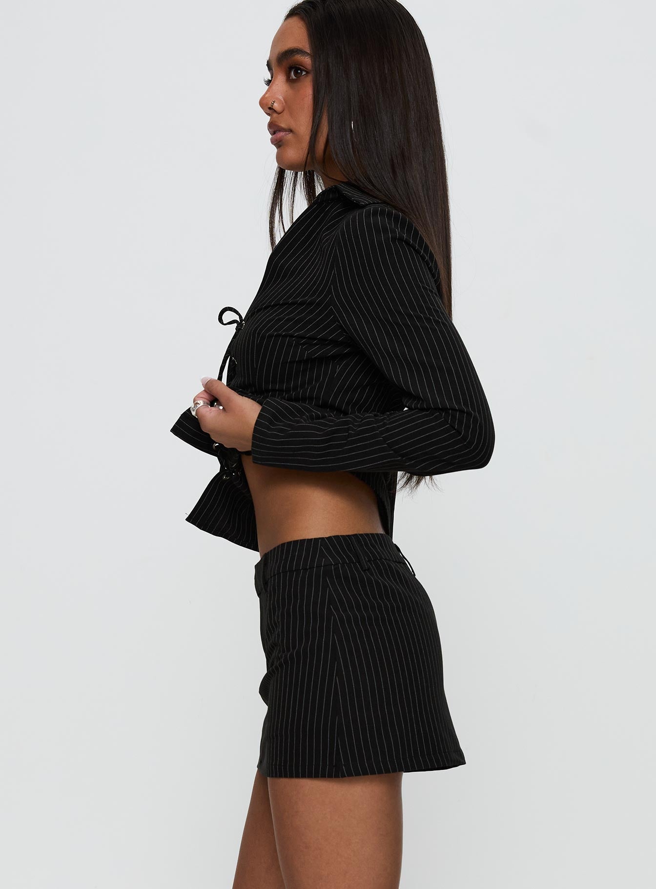 Feminique Skort Black Stripe - Image 4