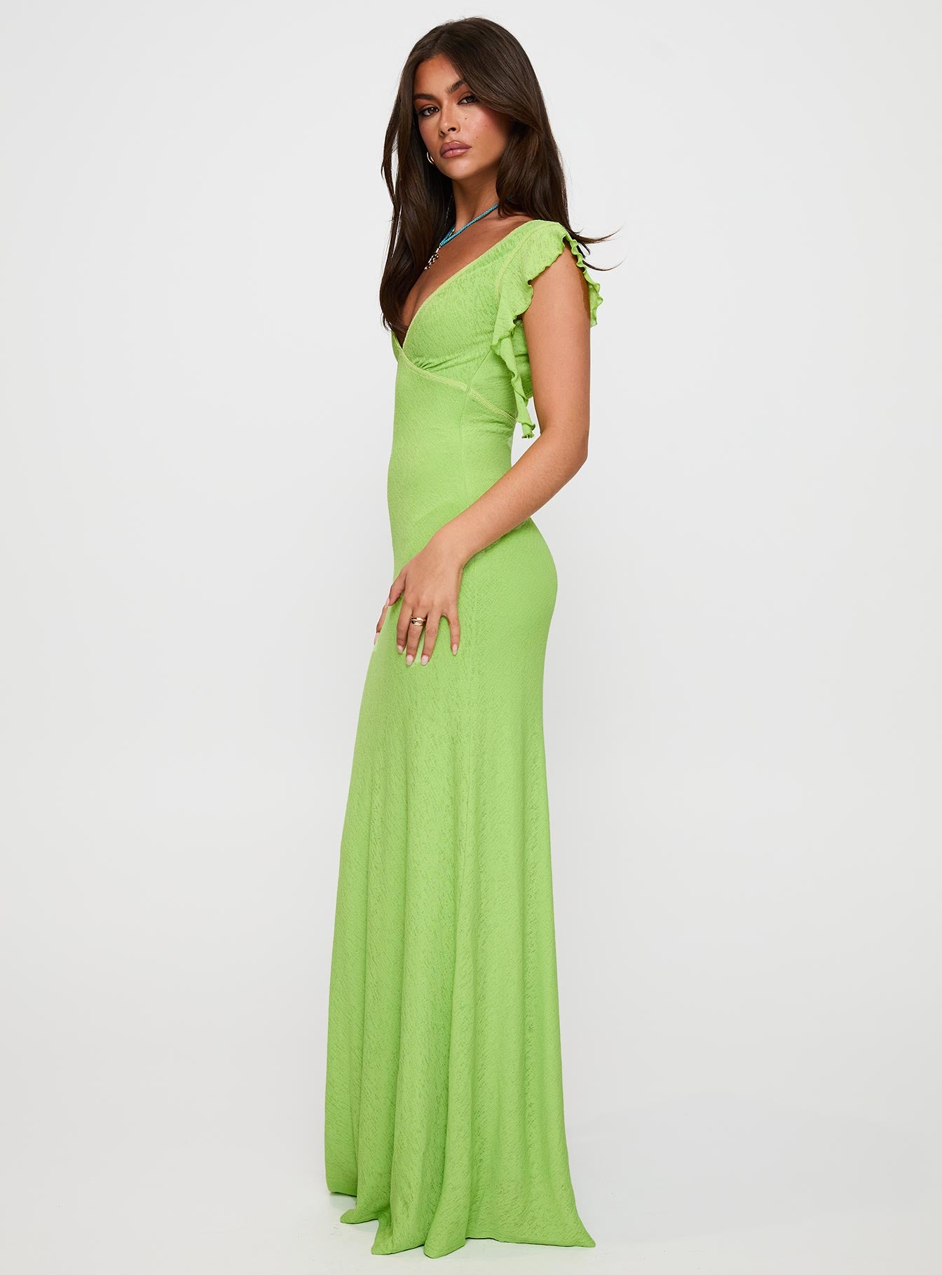 Soleila Maxi Dress Green Tonal - Image 4