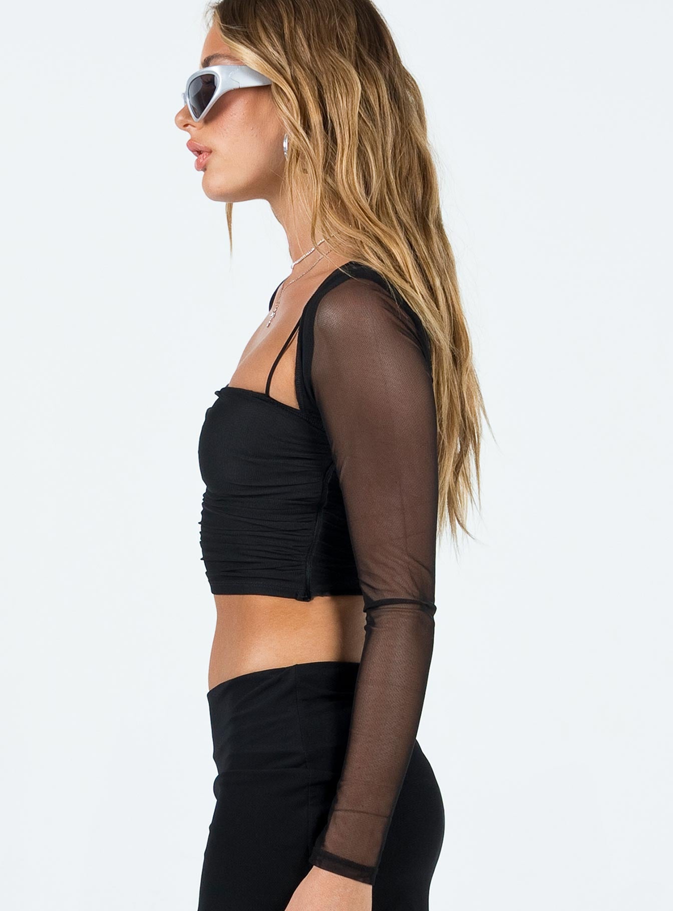 Kersey Long Sleeve Top Black - Image 4
