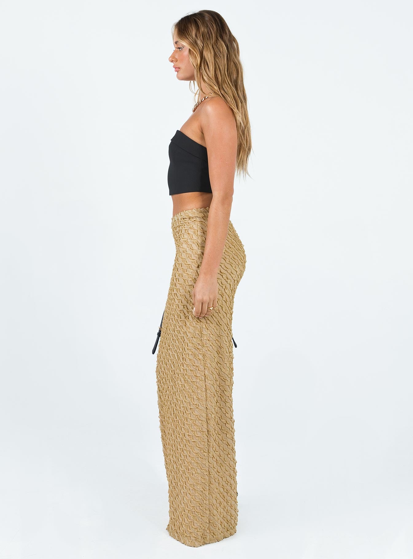 Sewell Maxi Skirt Beige - Image 3