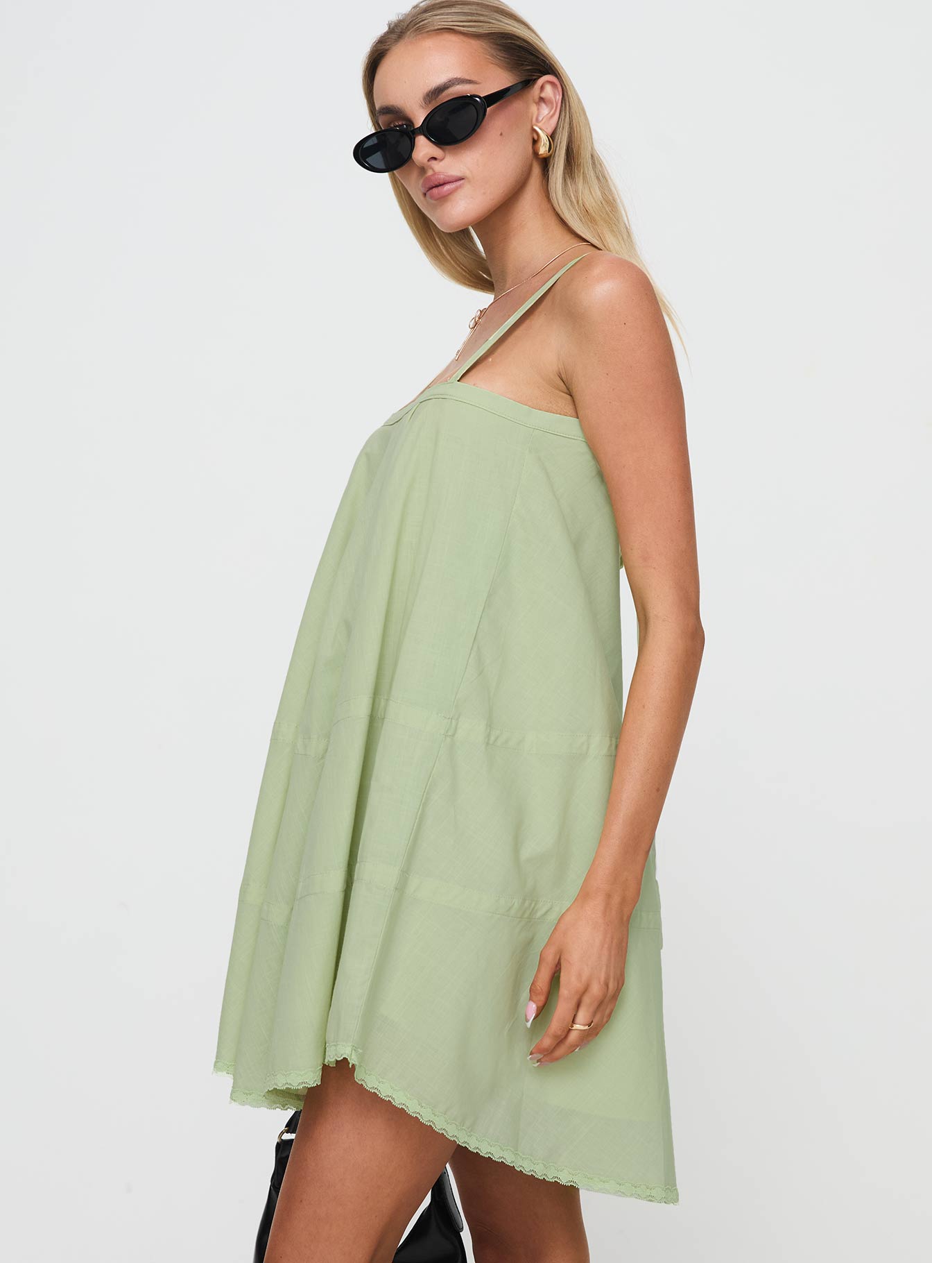 Jubilant Mini Dress Green - Image 3
