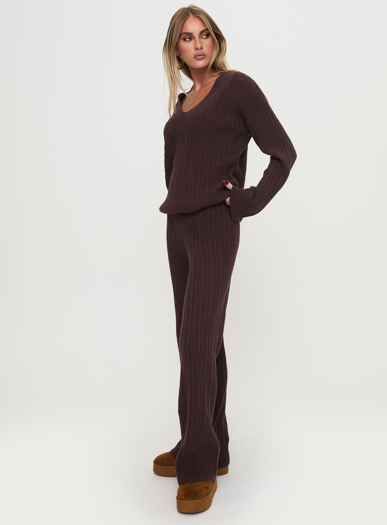 Pillows Knit Set Brown - Image 3