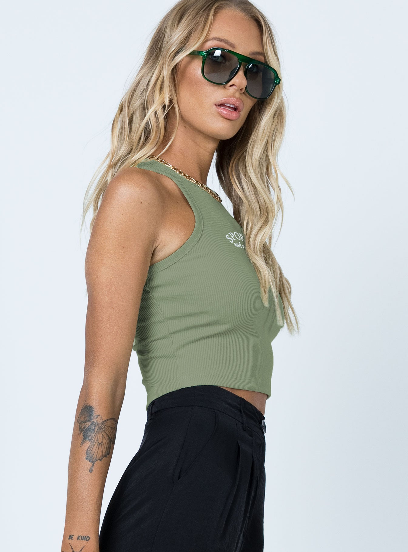 Striker Tank Top Sage - Image 4