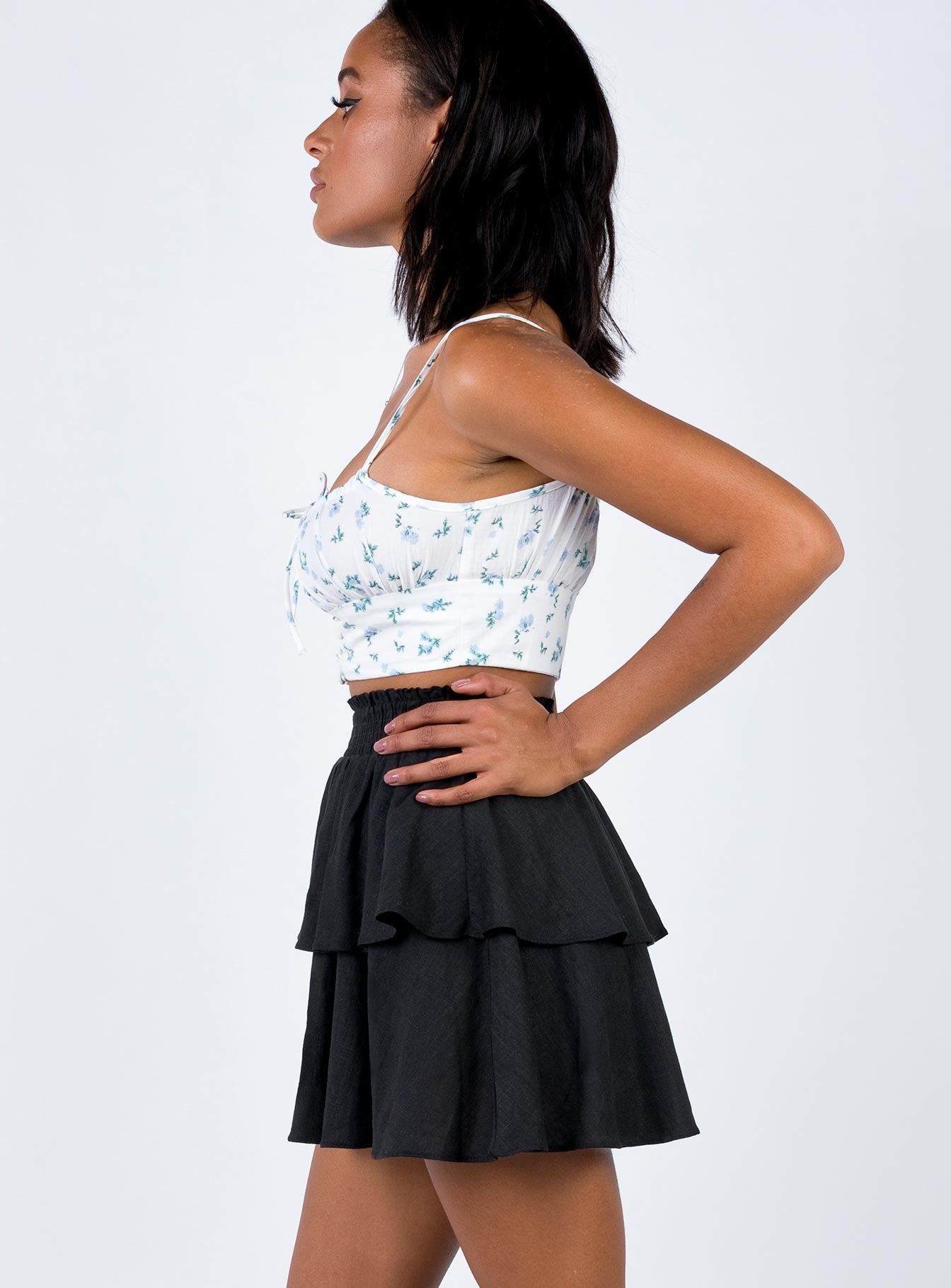 Greta Mini Skirt Black - Image 3