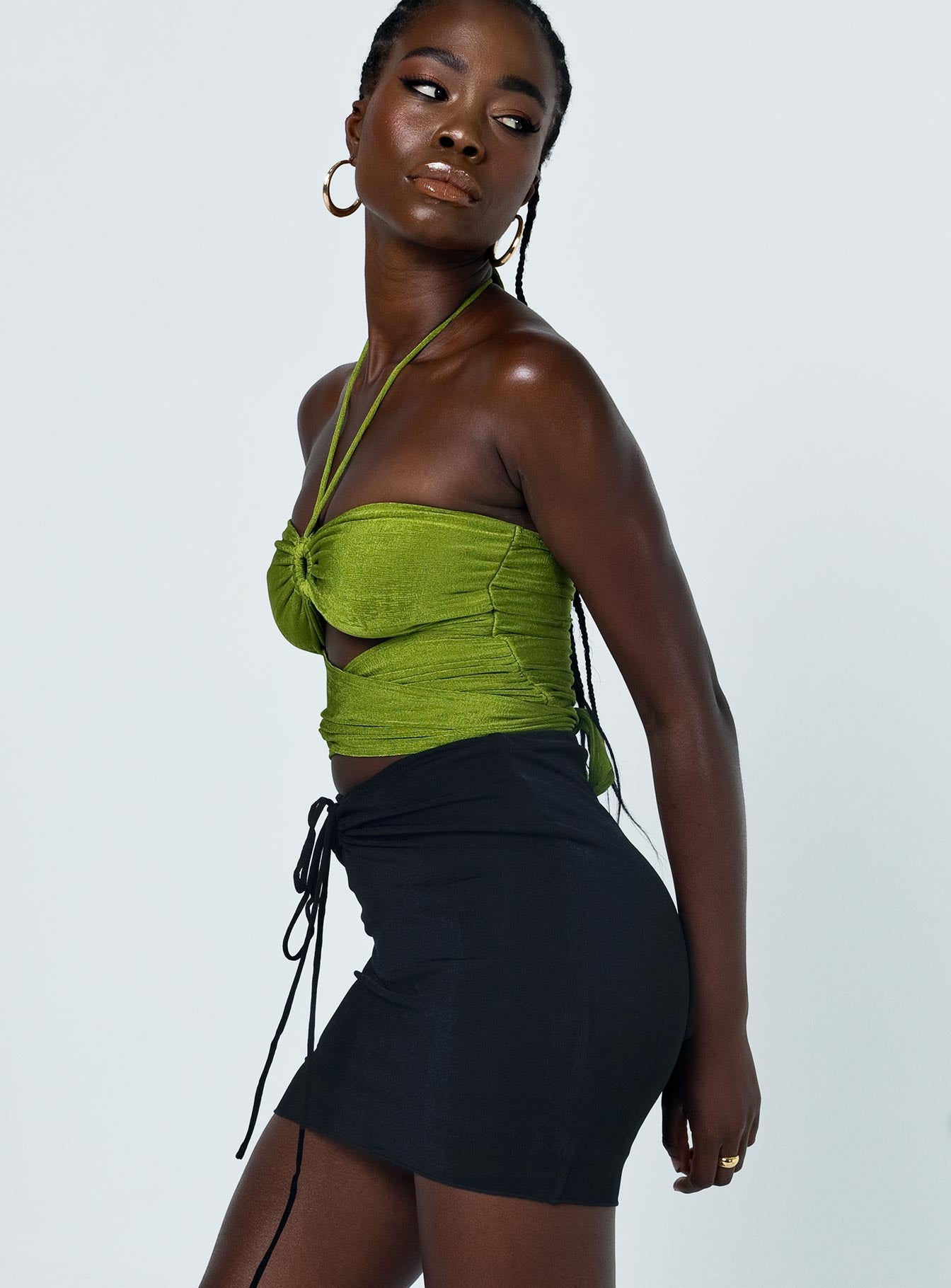 Jester Mini Skirt Black - Image 3