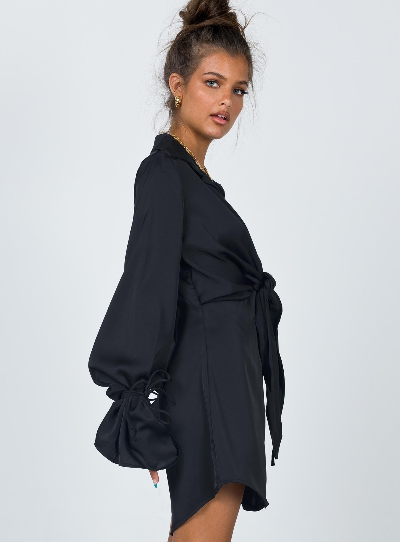 Liberty Mini Dress Black - Image 3