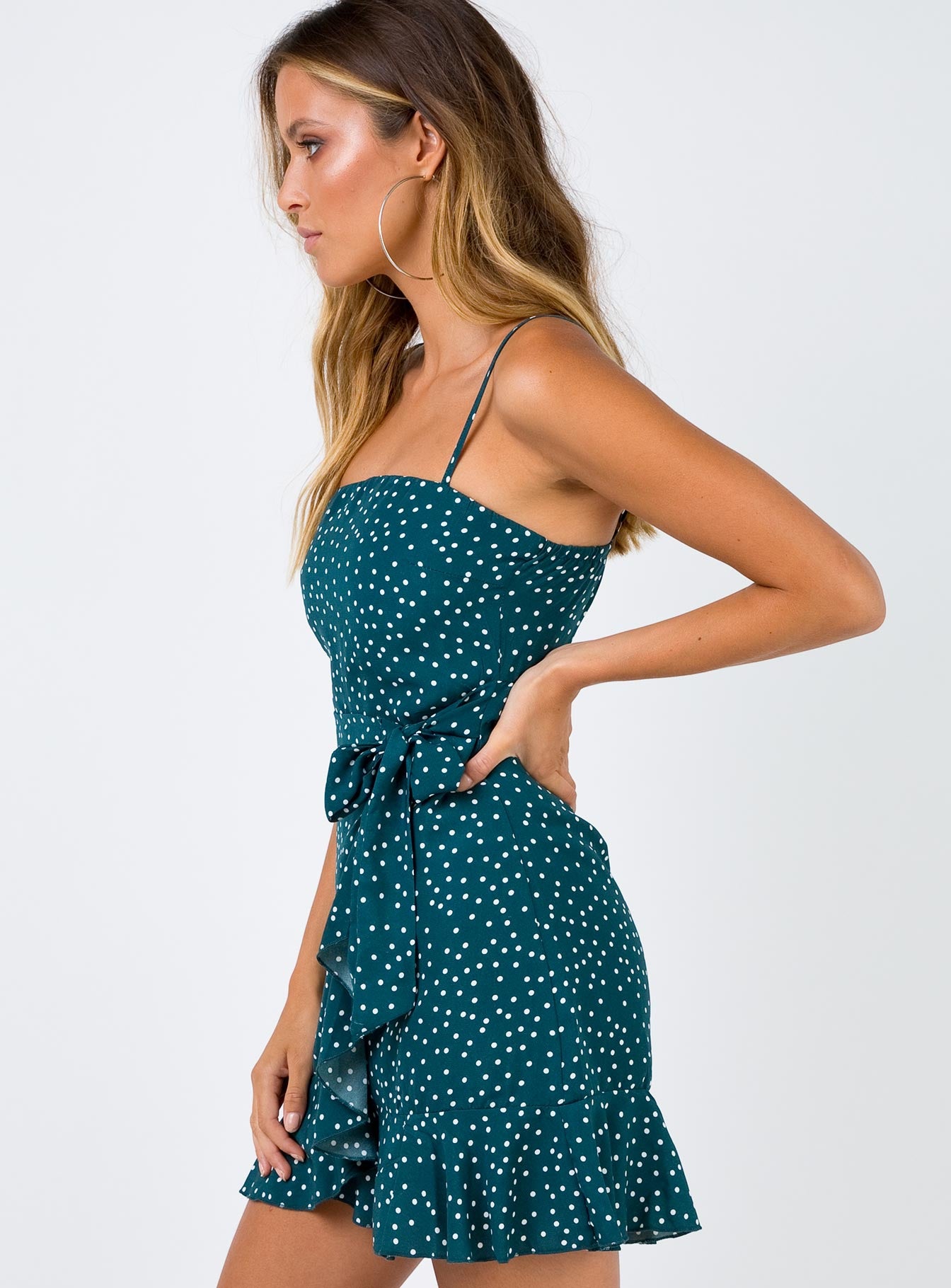 Caesura Mini Dress Teal - Image 5