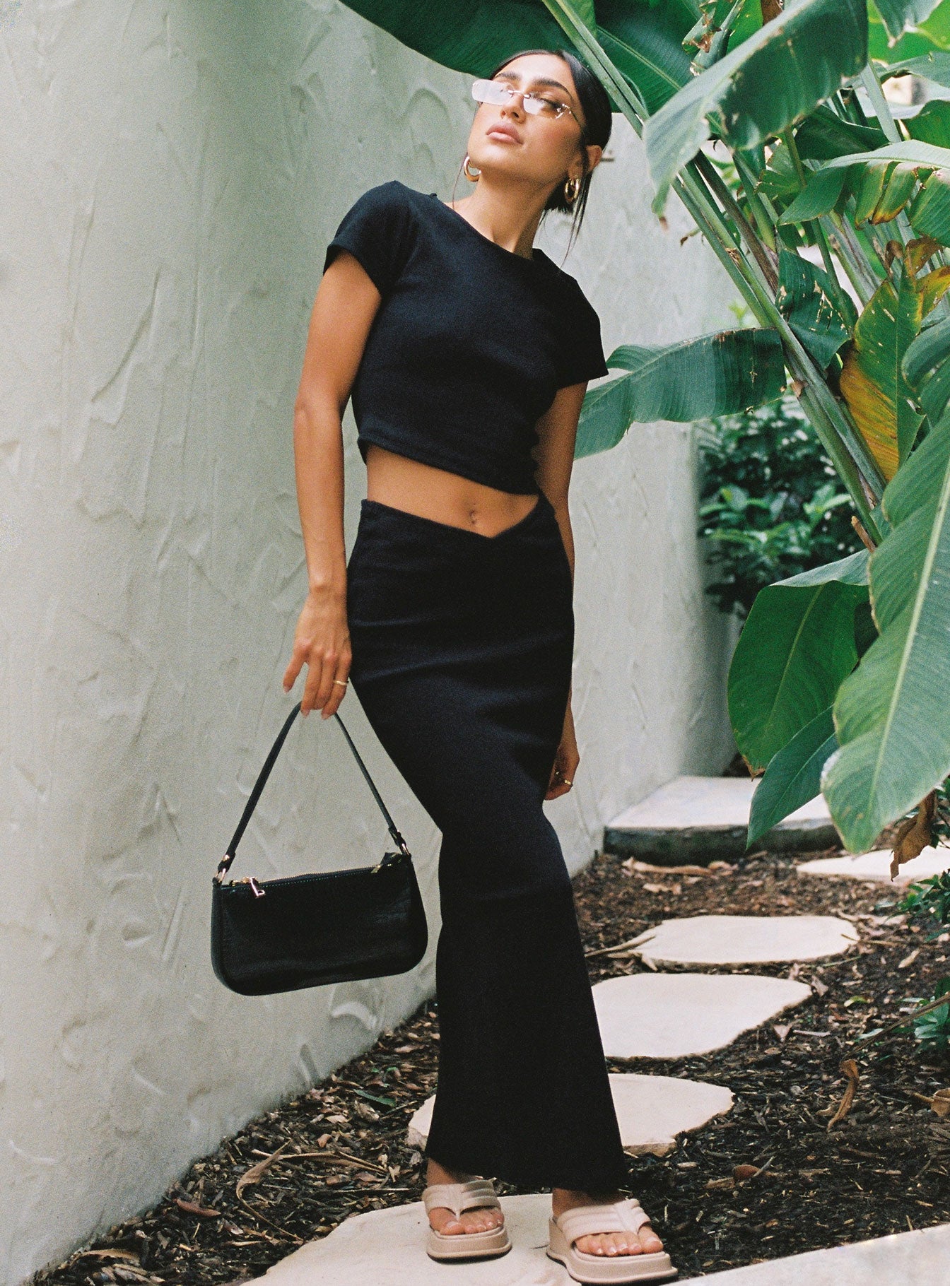 Classic Crop Tee Black - Image 8