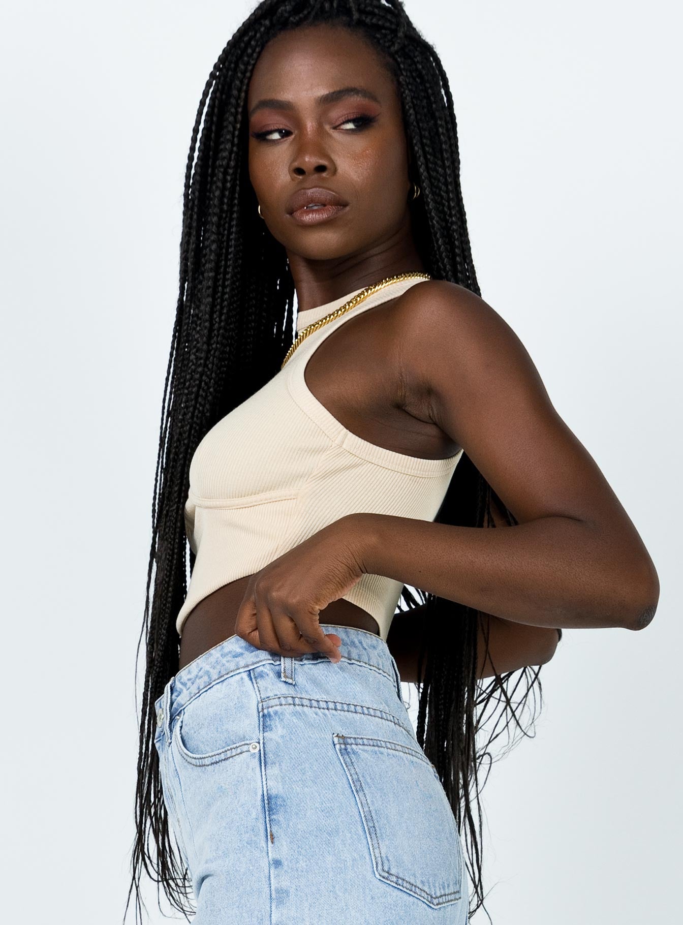 Audrina Top Beige - Image 4