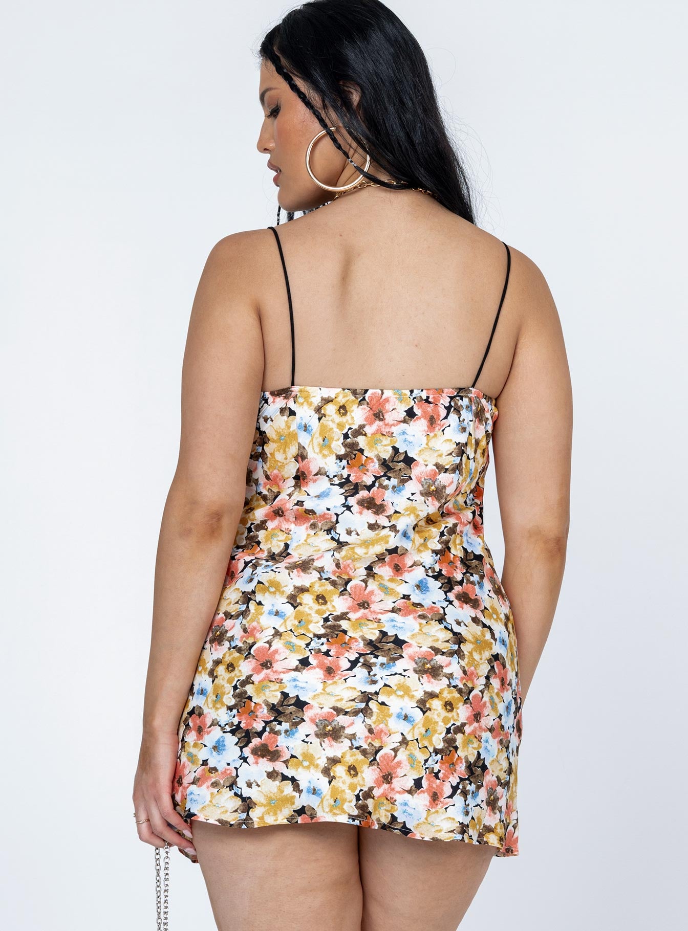 Stargazing Mini Dress Pink Multi Floral - Image 4