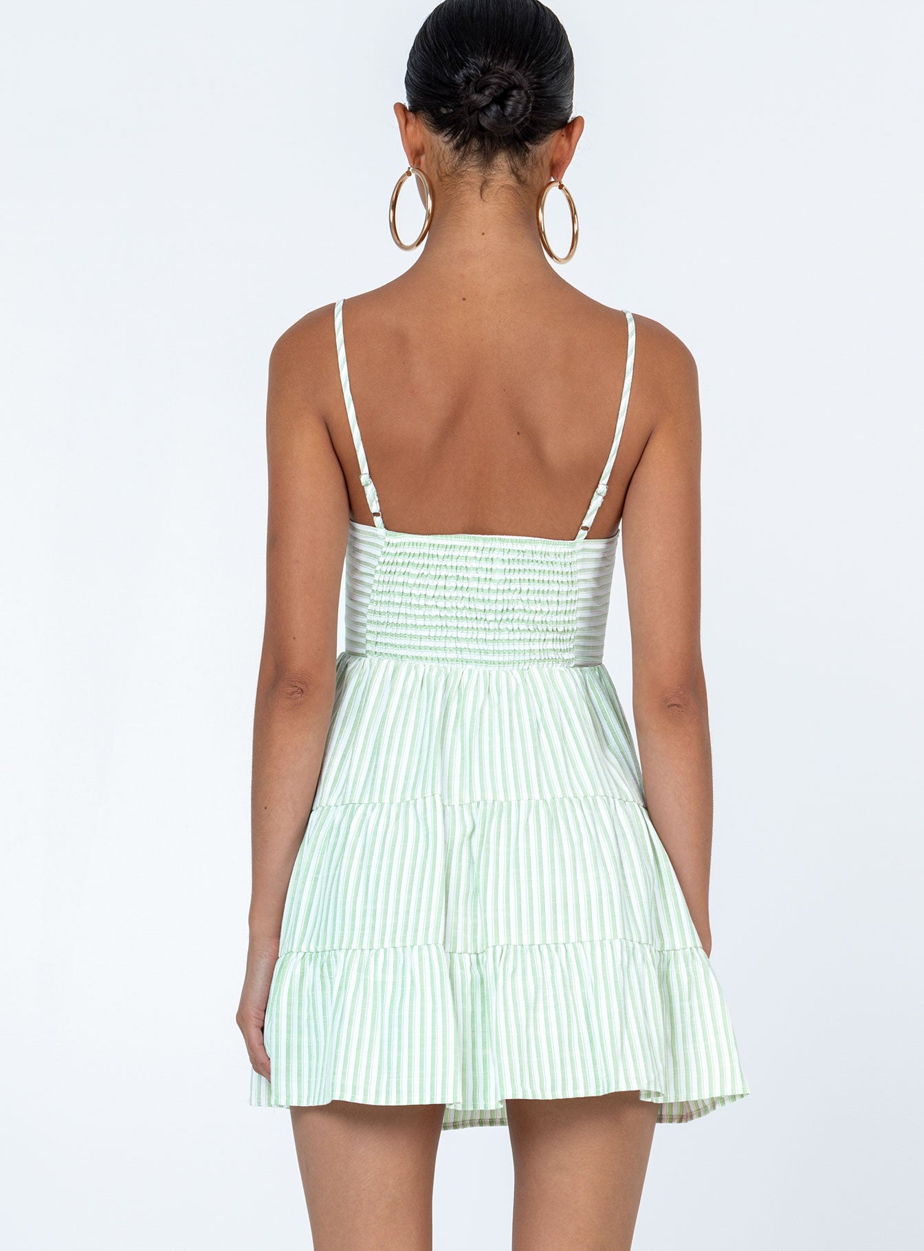 Rise Up Mini Dress Green - Image 5