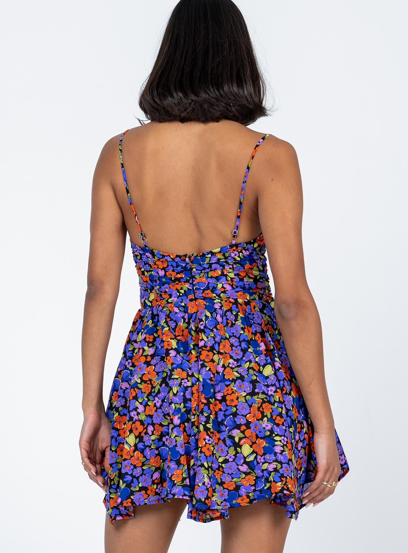 Barrett Mini Dress Dark Floral - Image 5