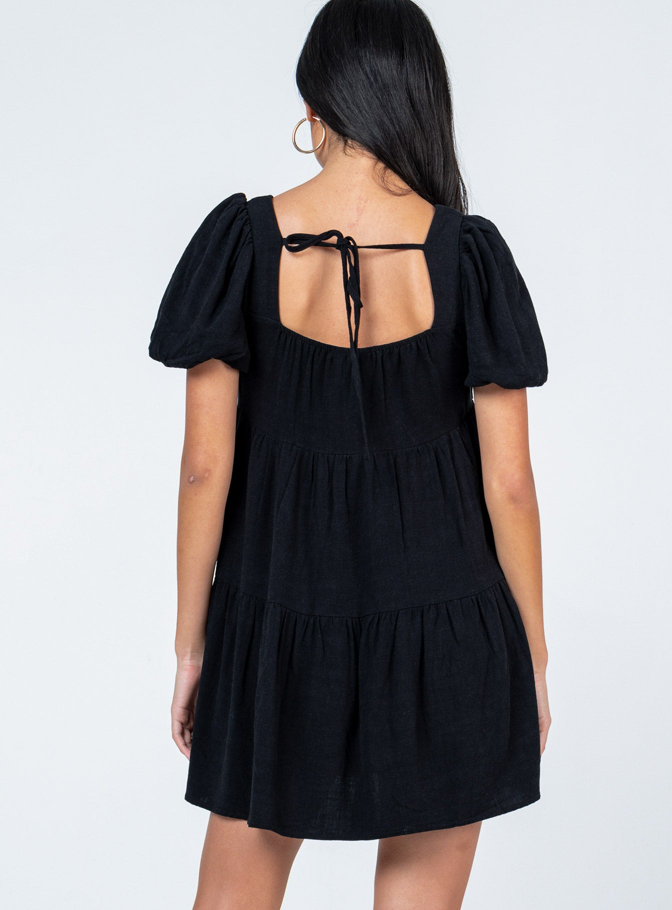 Zalia Mini Dress Black - Image 4