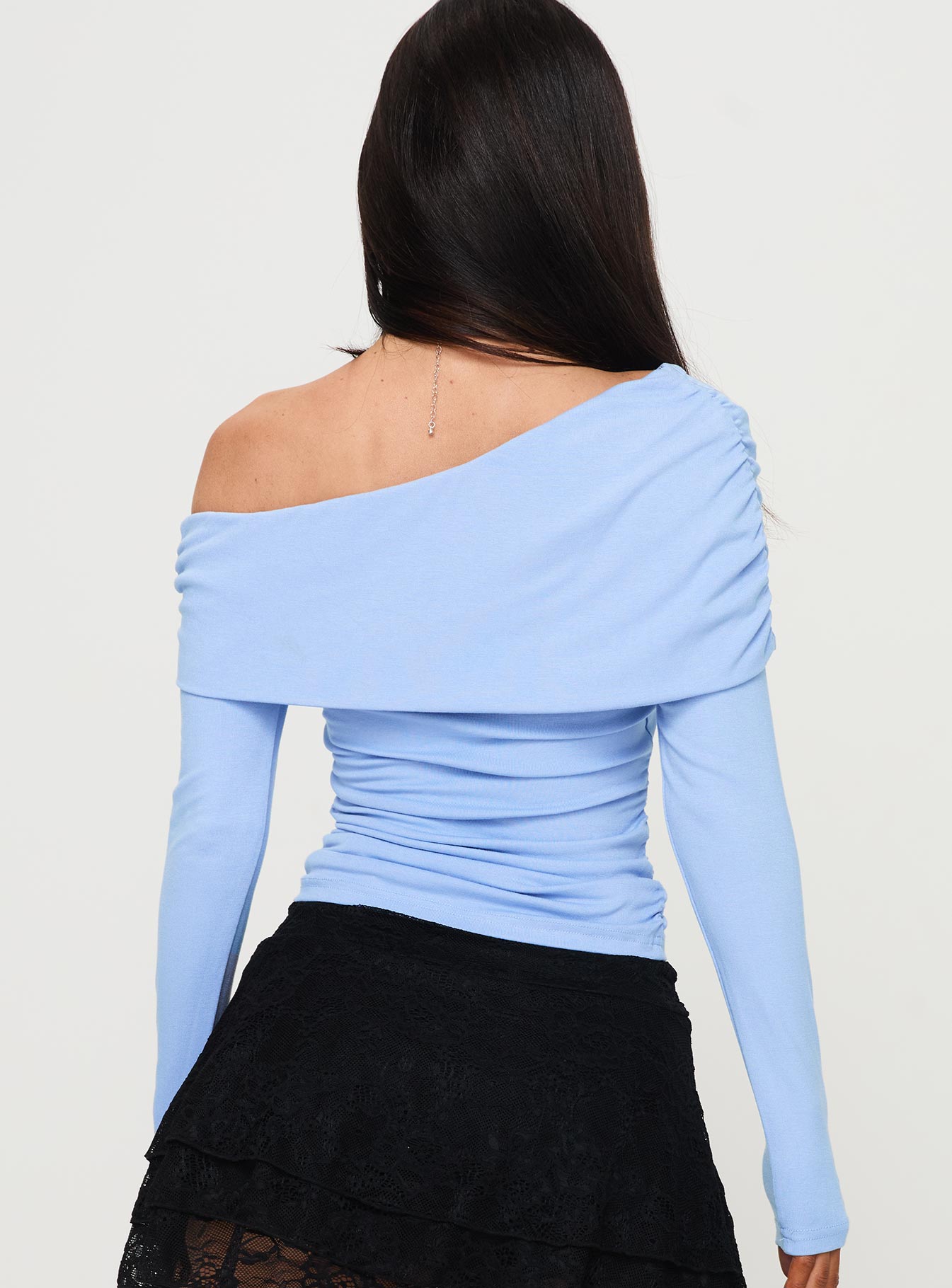 Woolton Long Sleeve Top Blue - Image 5