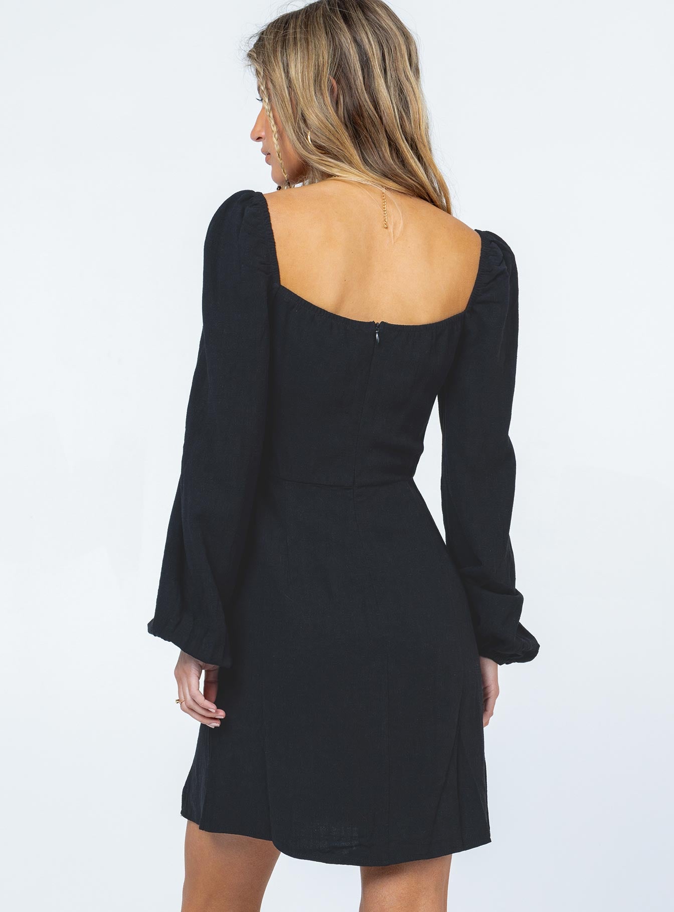 Alena Mini Dress Black - Image 4