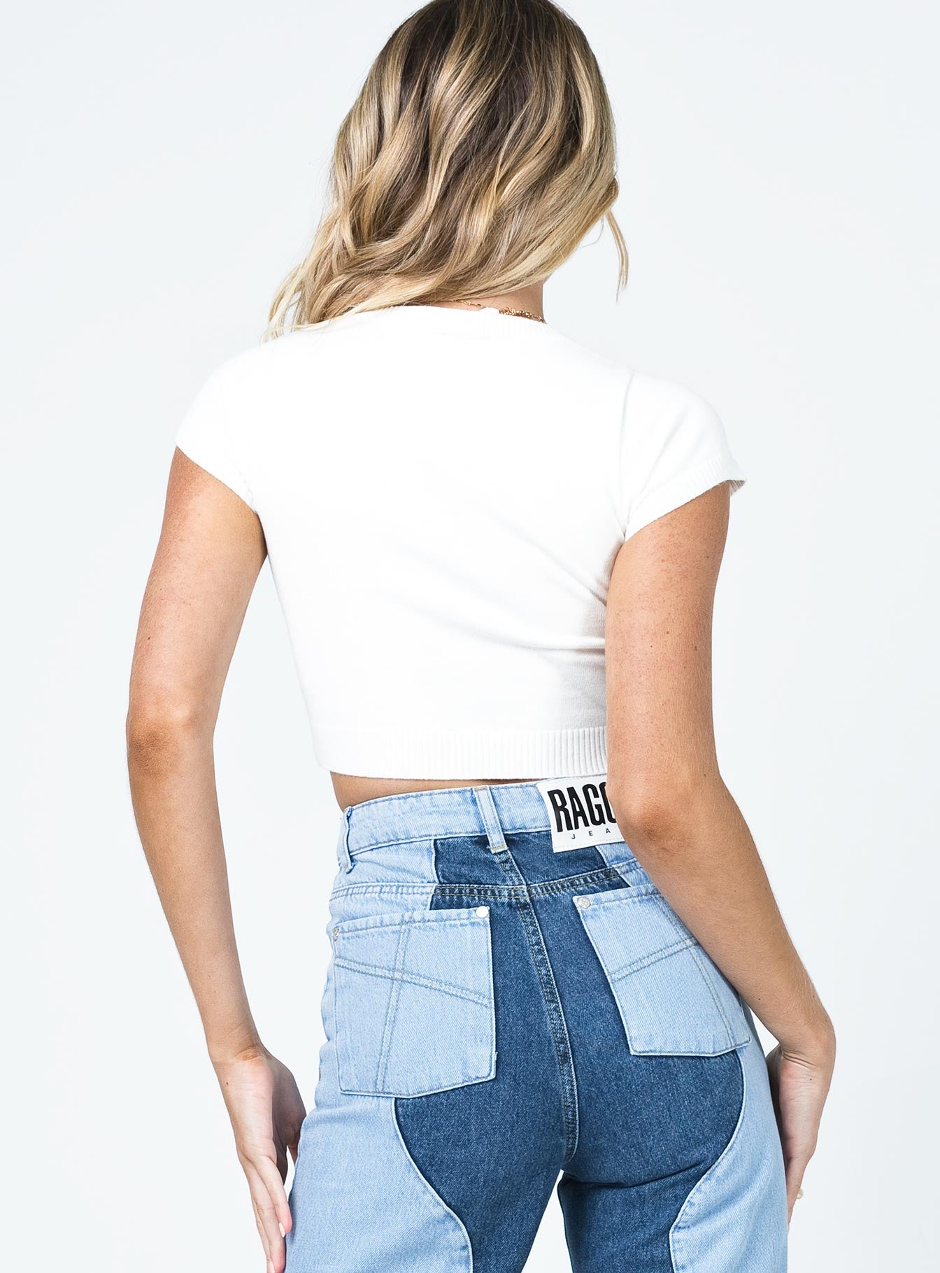 Sunshine On A Rainy Day Knit Top White - Image 5