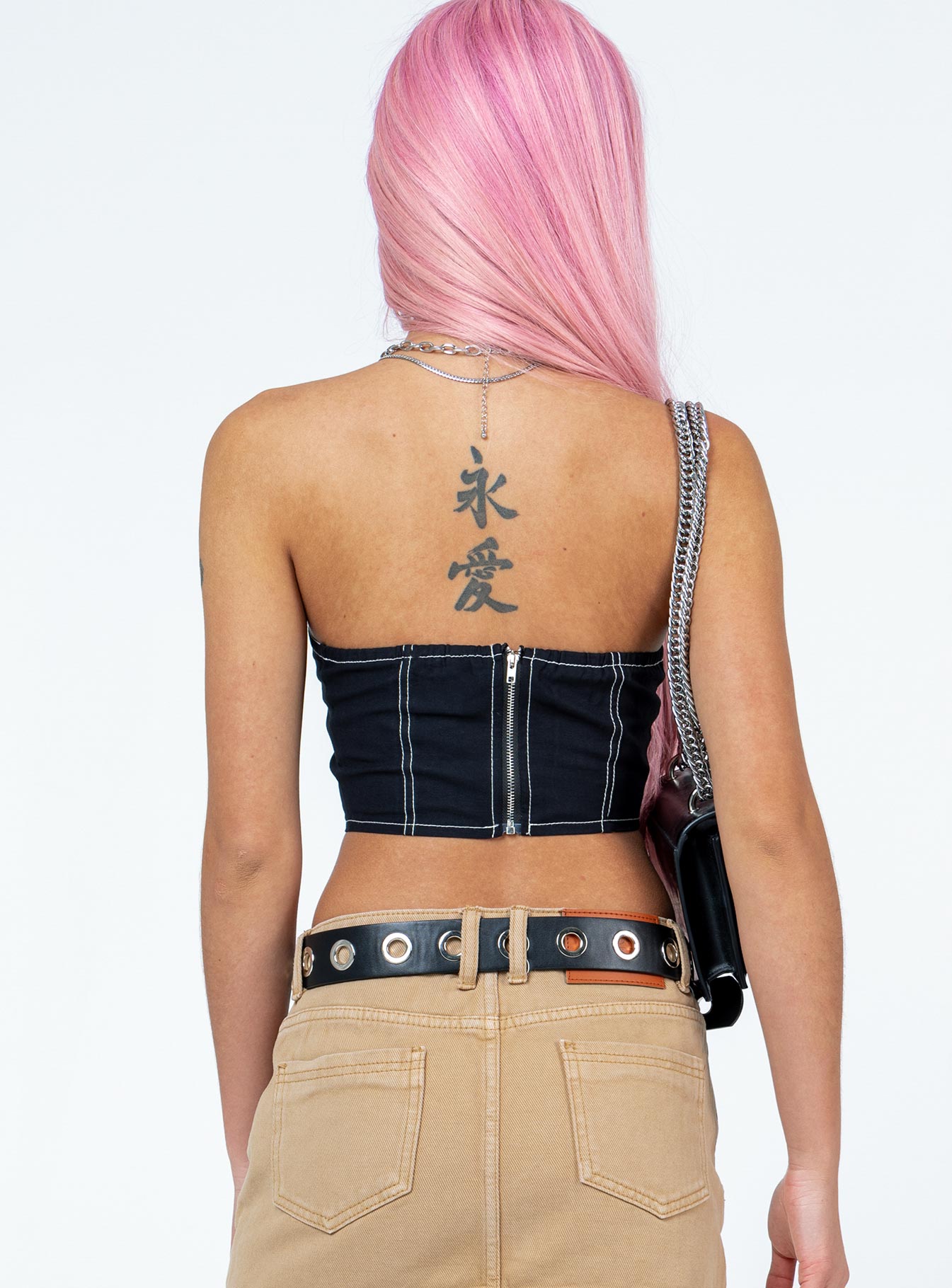 Clarinda Strapless Top Black - Image 6