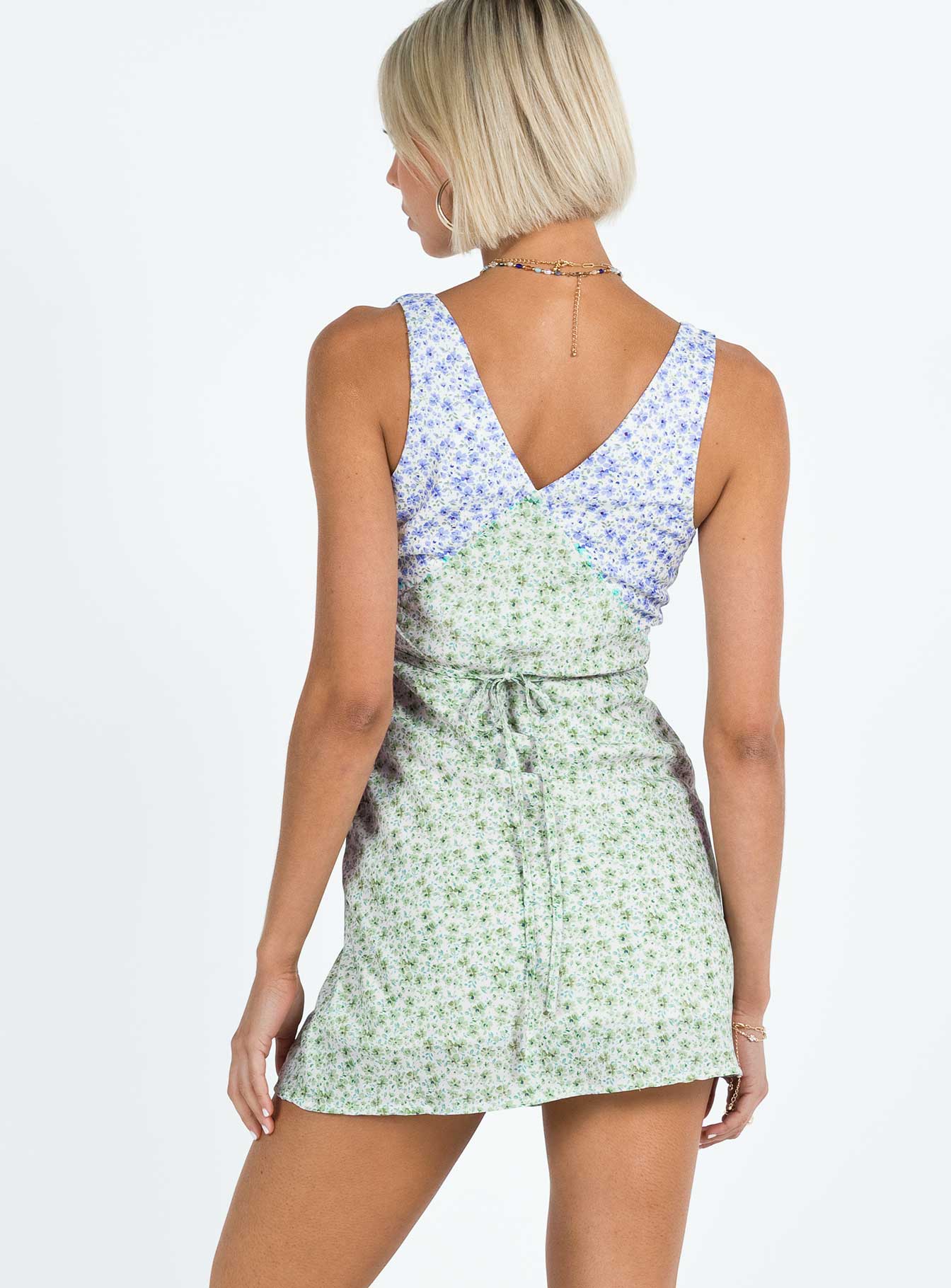 Nellie Mini Dress Two Tone Multi - Image 5