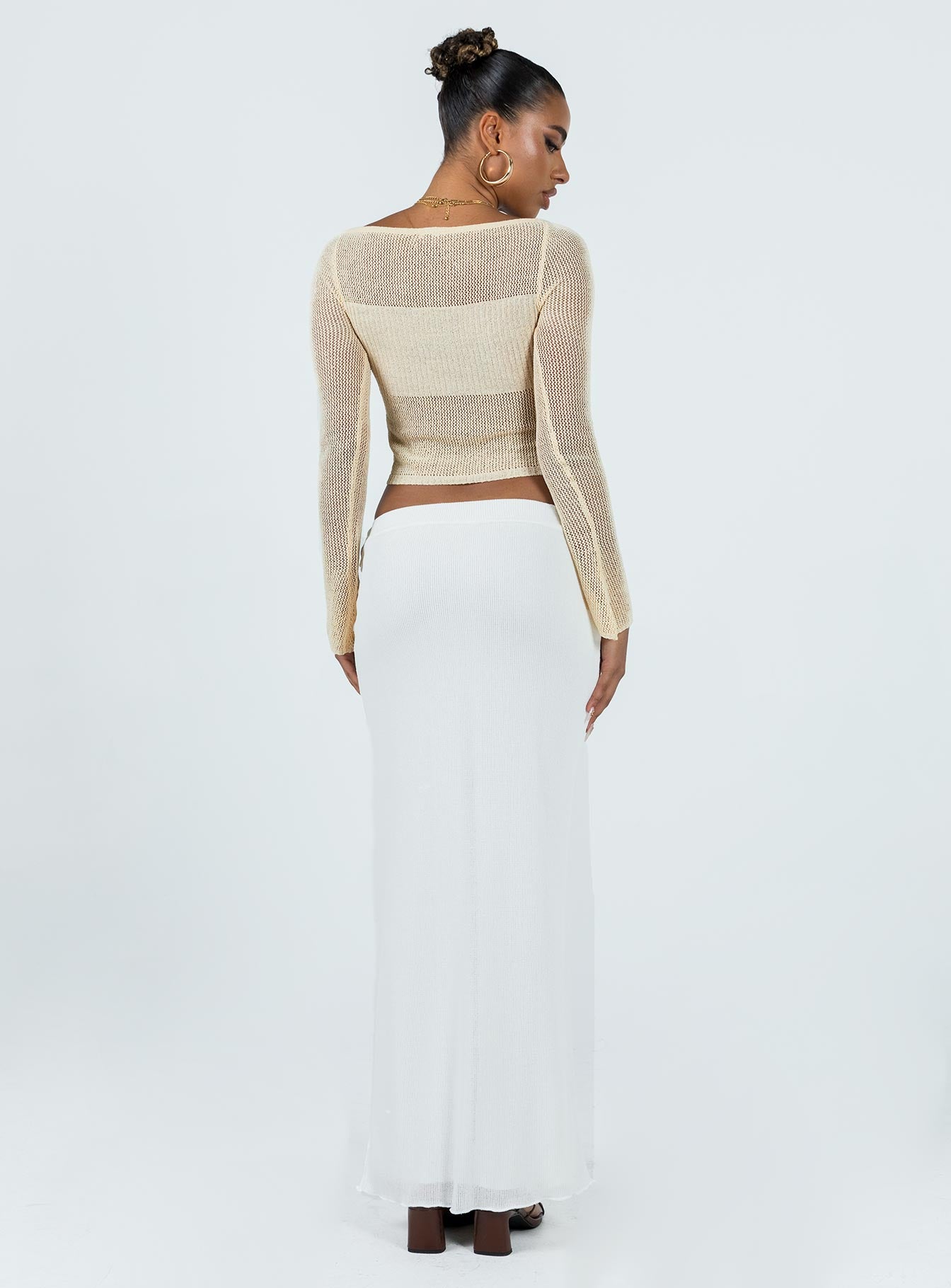 Berkshire Maxi Skirt White - Image 5