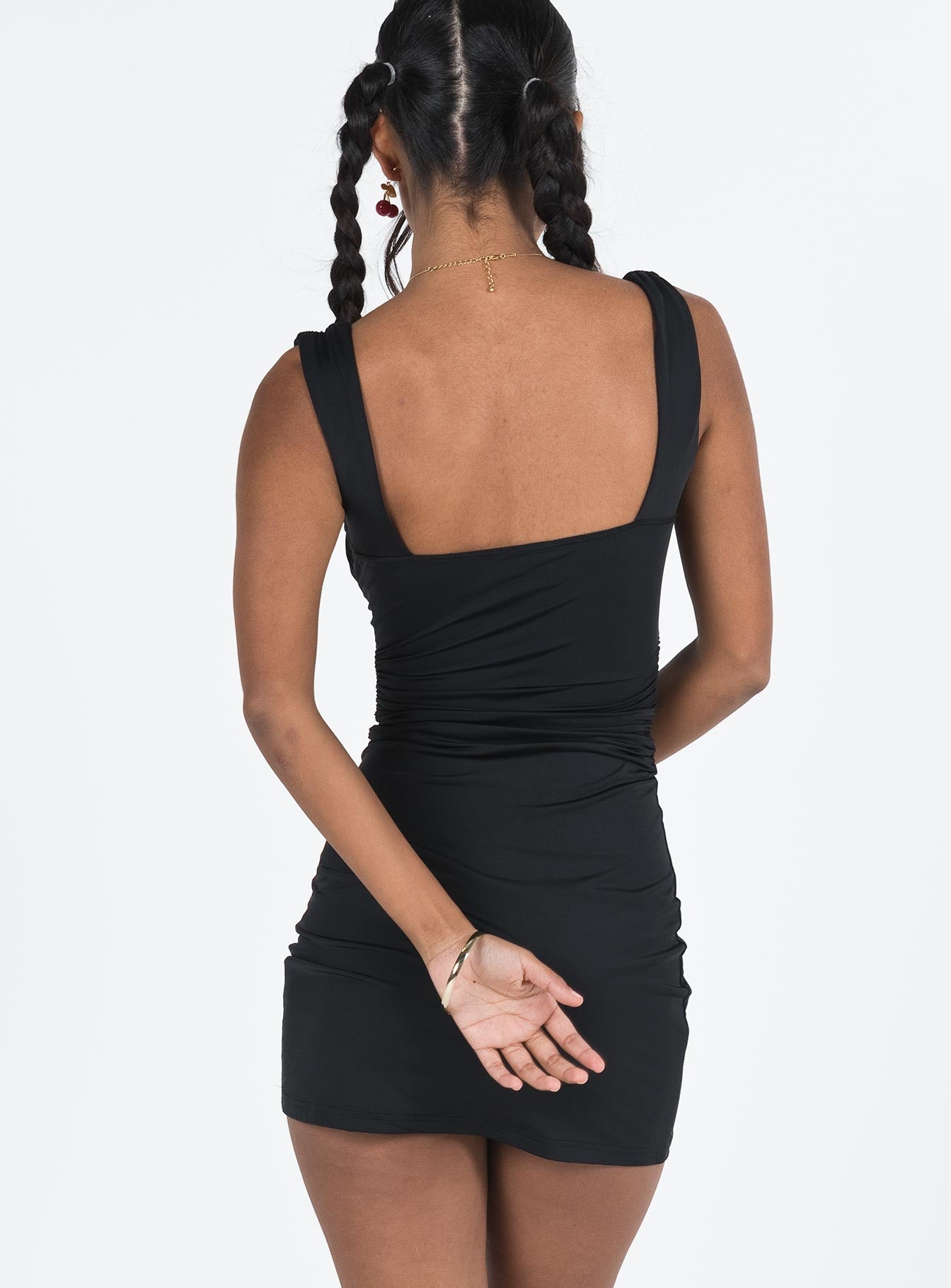 Weller Mini Dress Black - Image 5