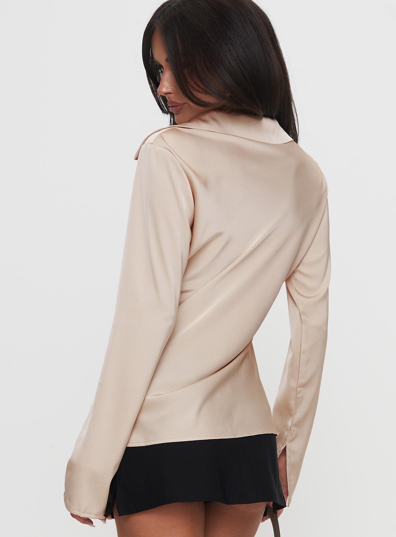 Way Life Goes Long Sleeve Top Champagne - Image 4