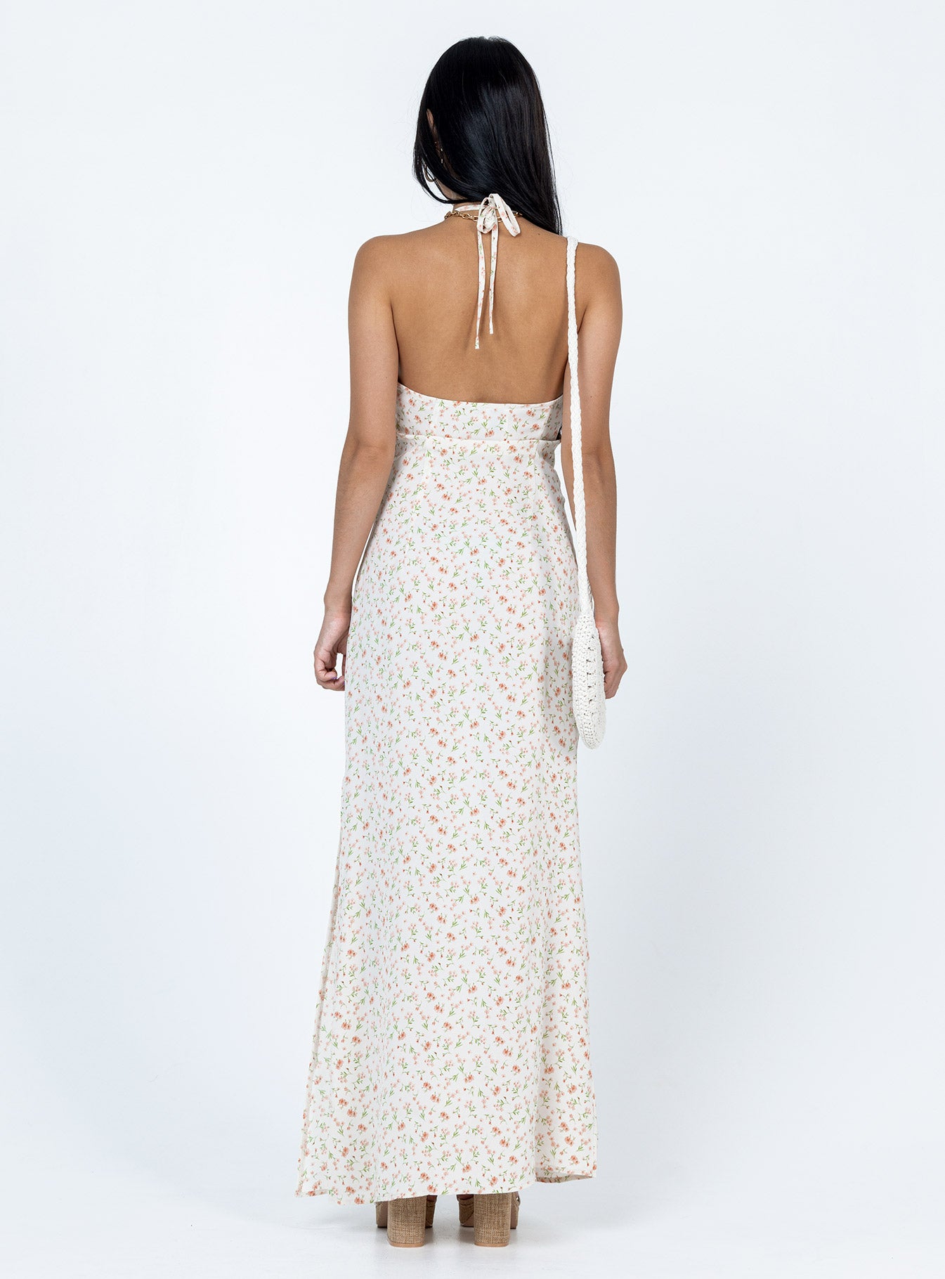 Delilah Maxi Dress White Multi - Image 4