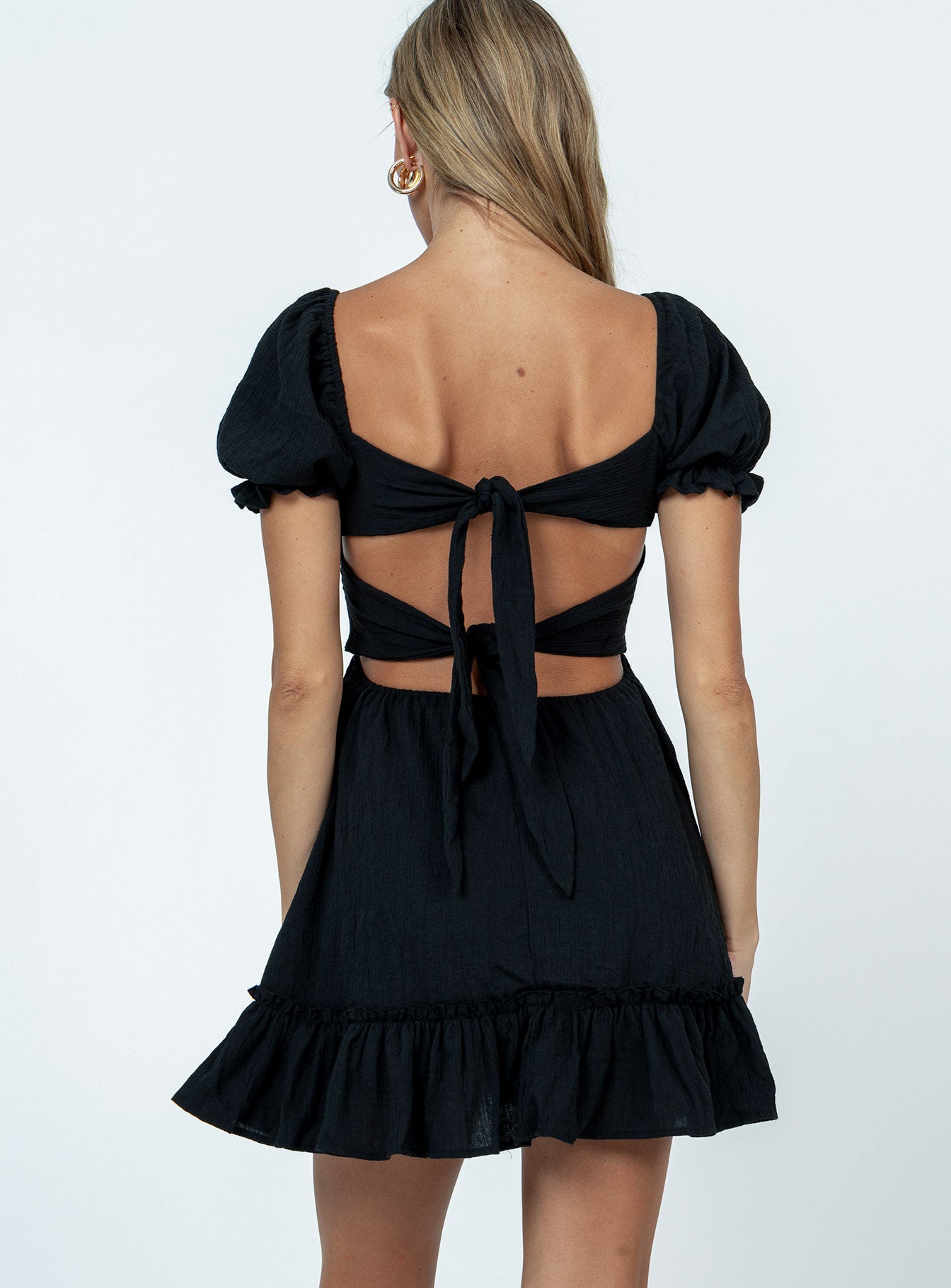 Starley Mini Dress Black - Image 4
