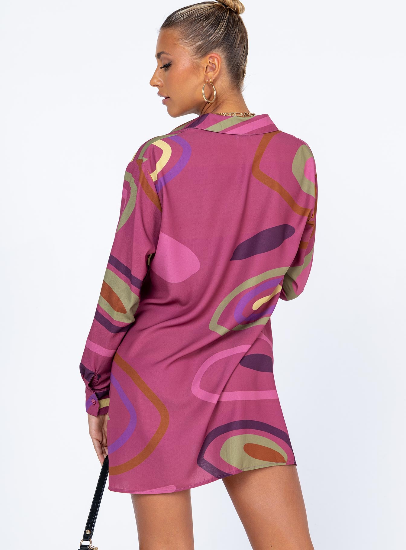 Lachlan Mini Dress Purple - Image 6