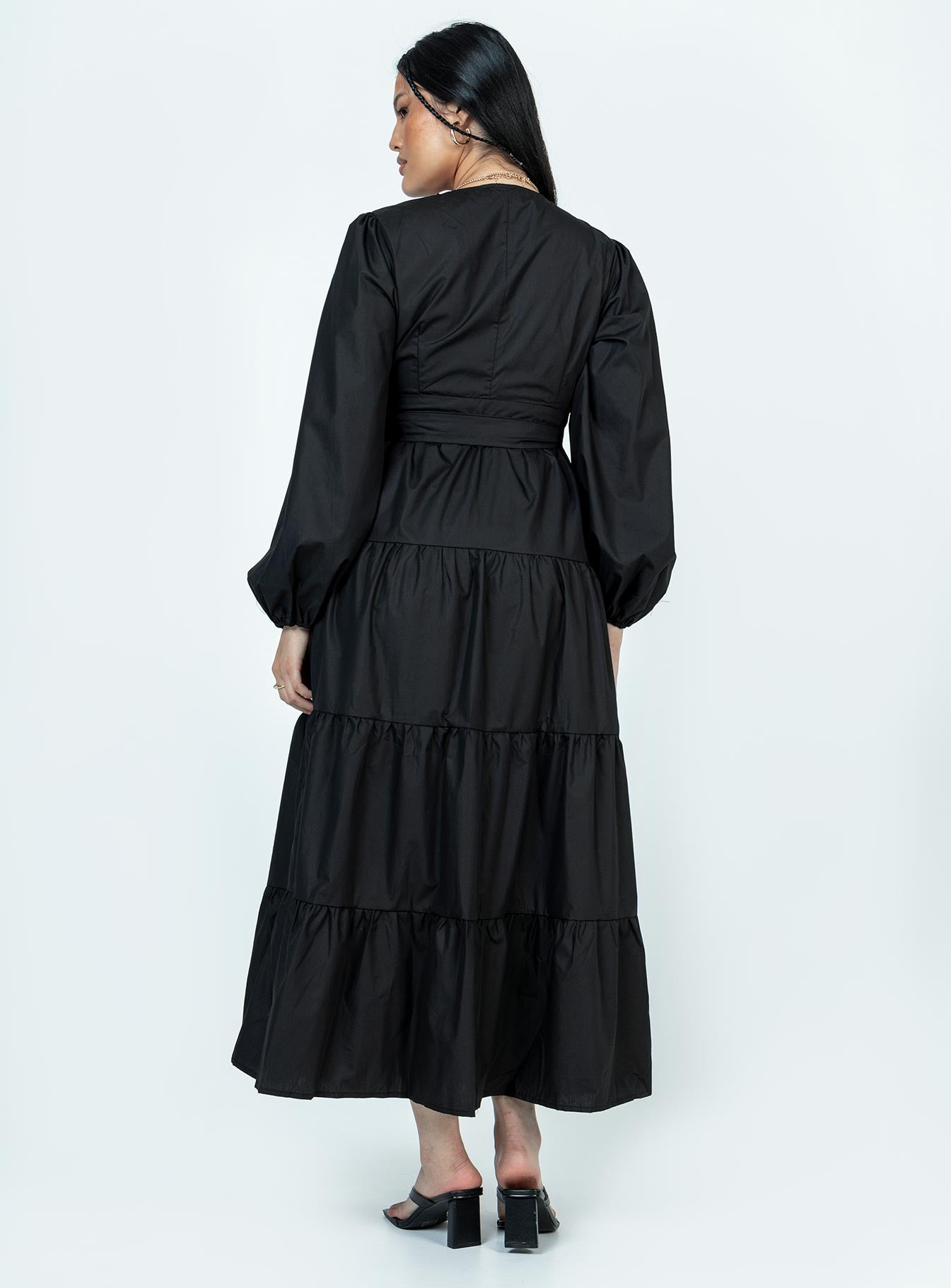 Helima Maxi Dress Black - Image 4