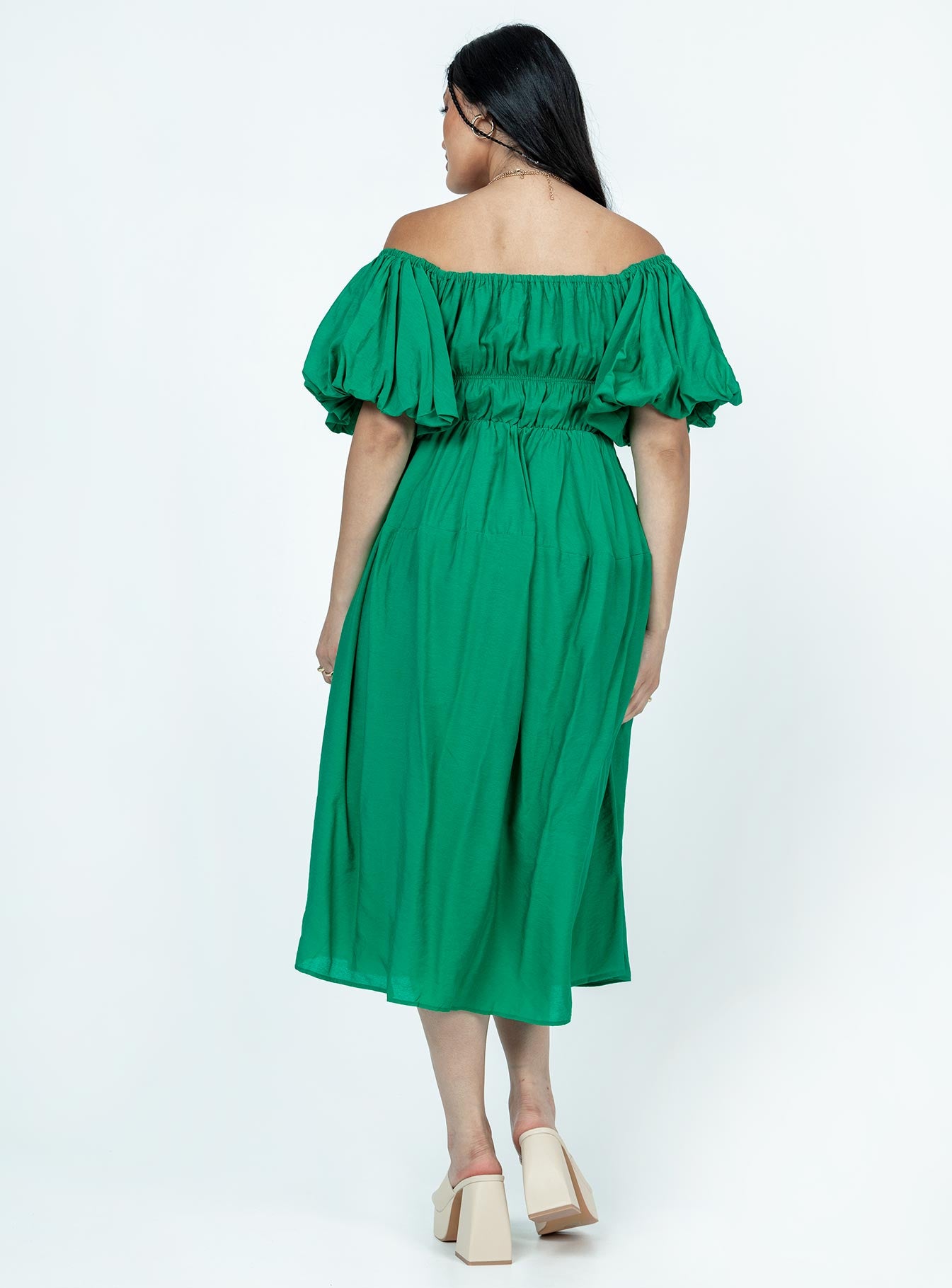Neri Midi Dress Green - Image 4